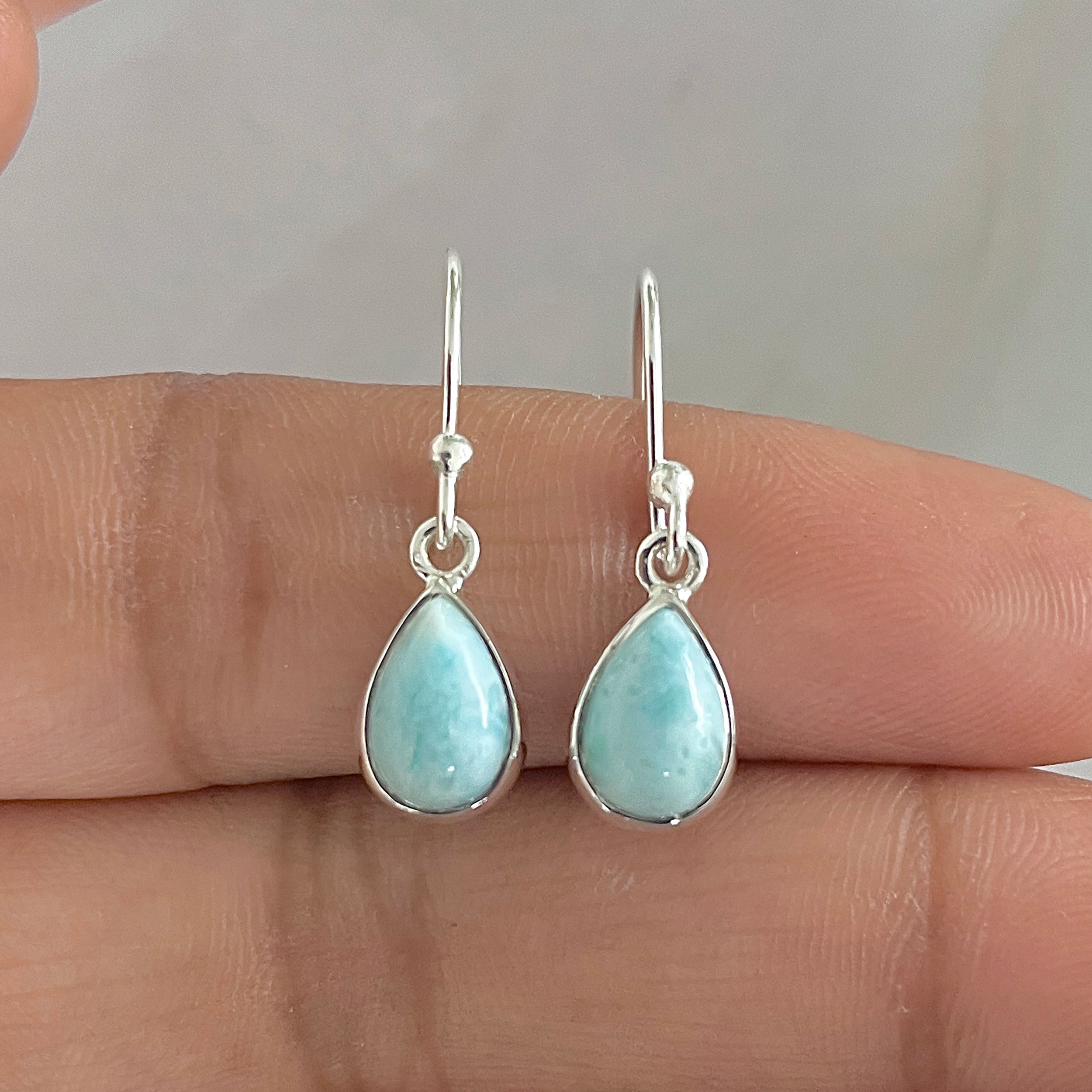 Larimar Earring-(LAR-E-835.)