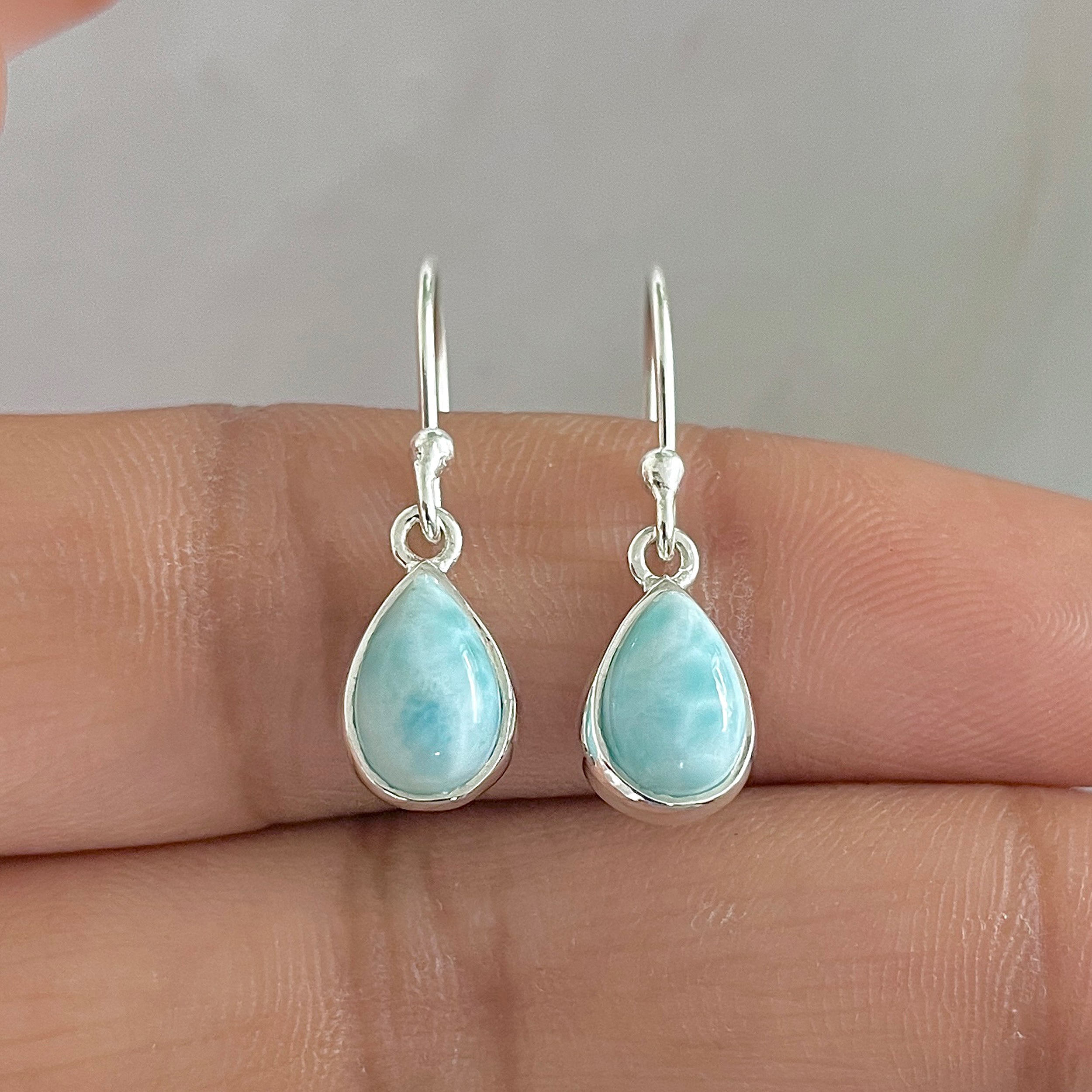 Larimar Earring-(LAR-E-836.)