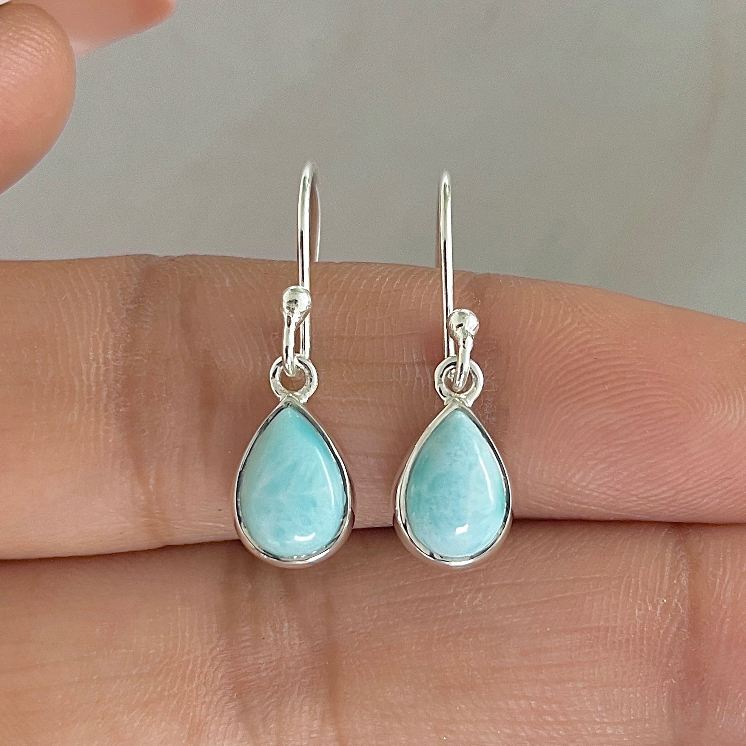 Larimar Earring-(LAR-E-837.)