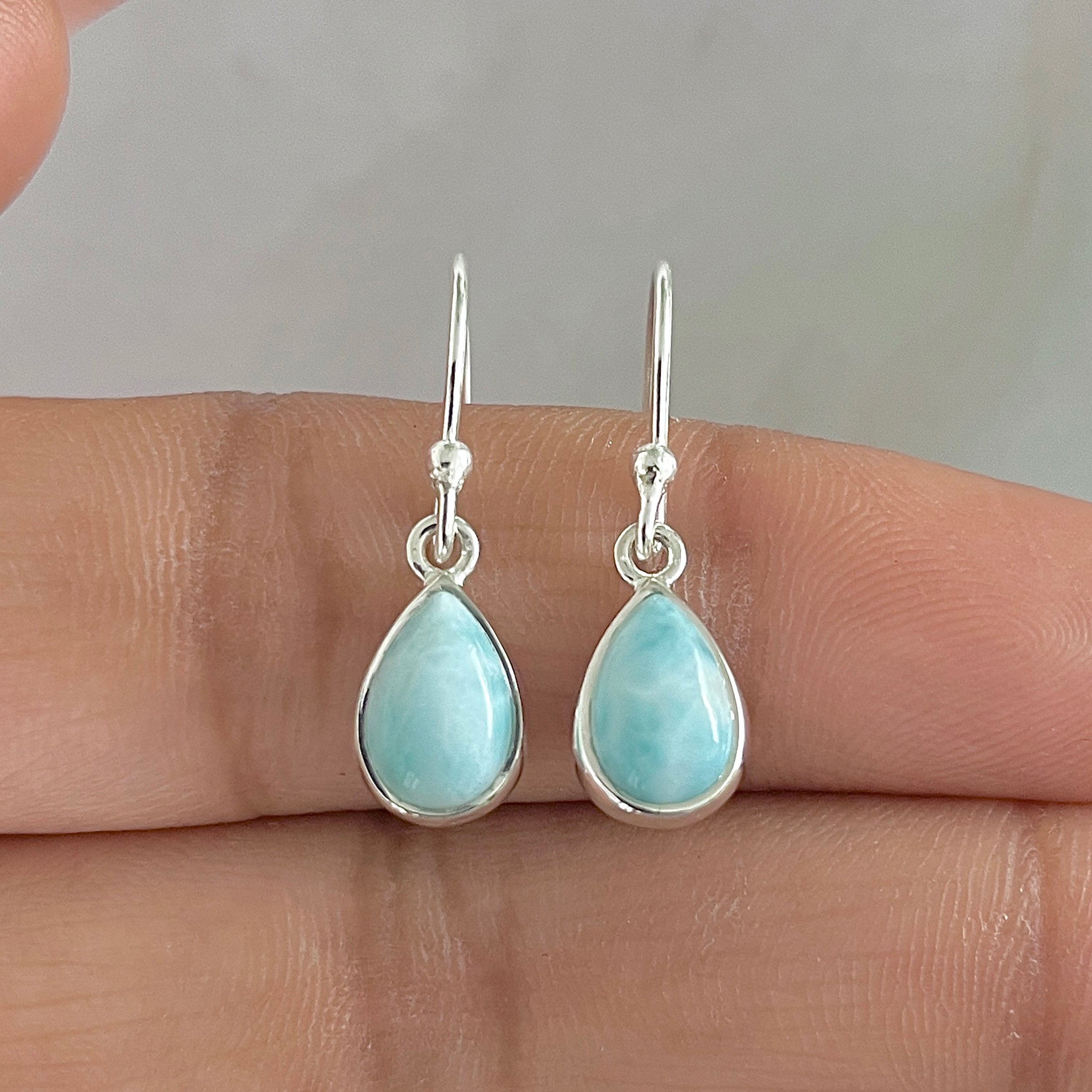 Larimar Earring-(LAR-E-838.)