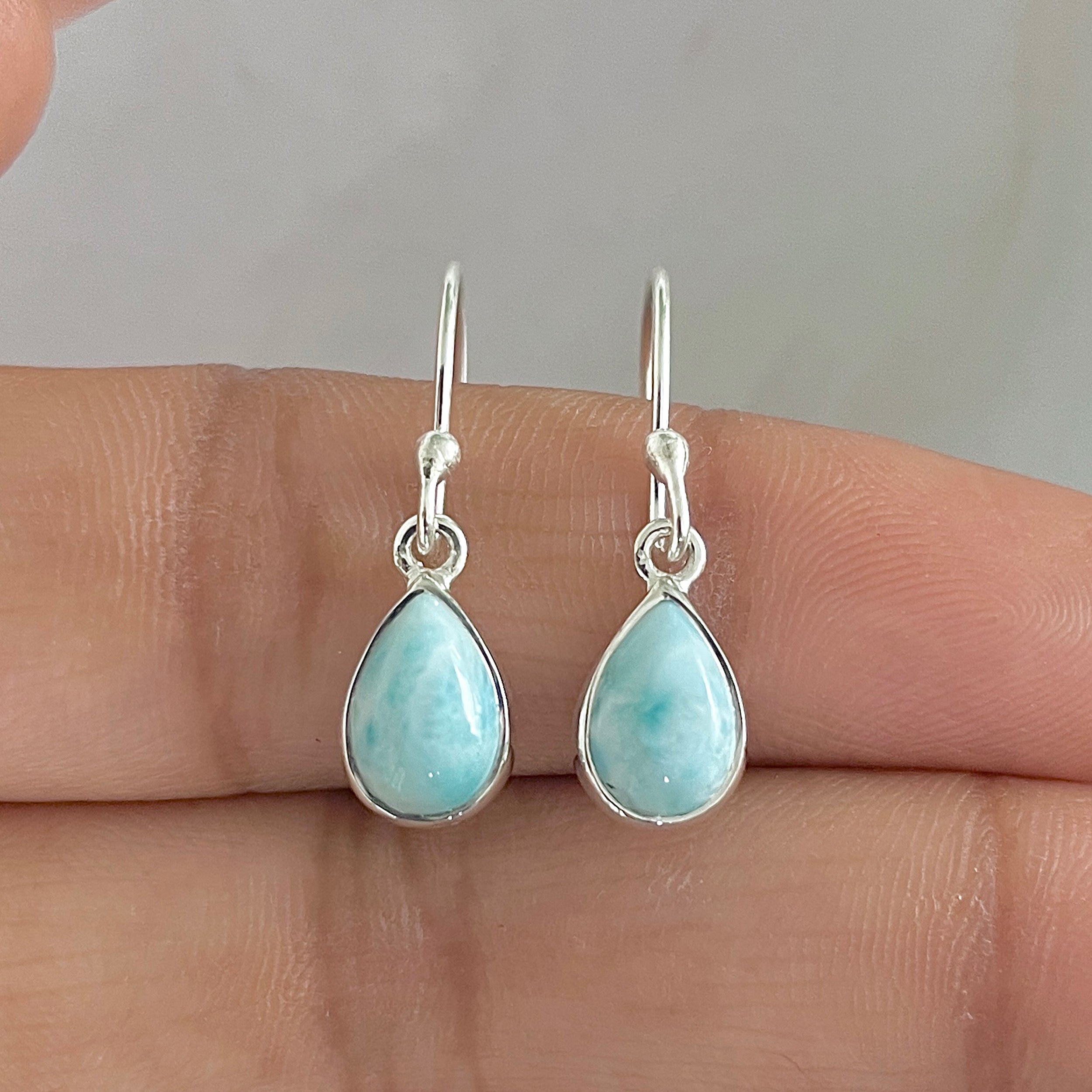 Larimar Earring-(LAR-E-839.)