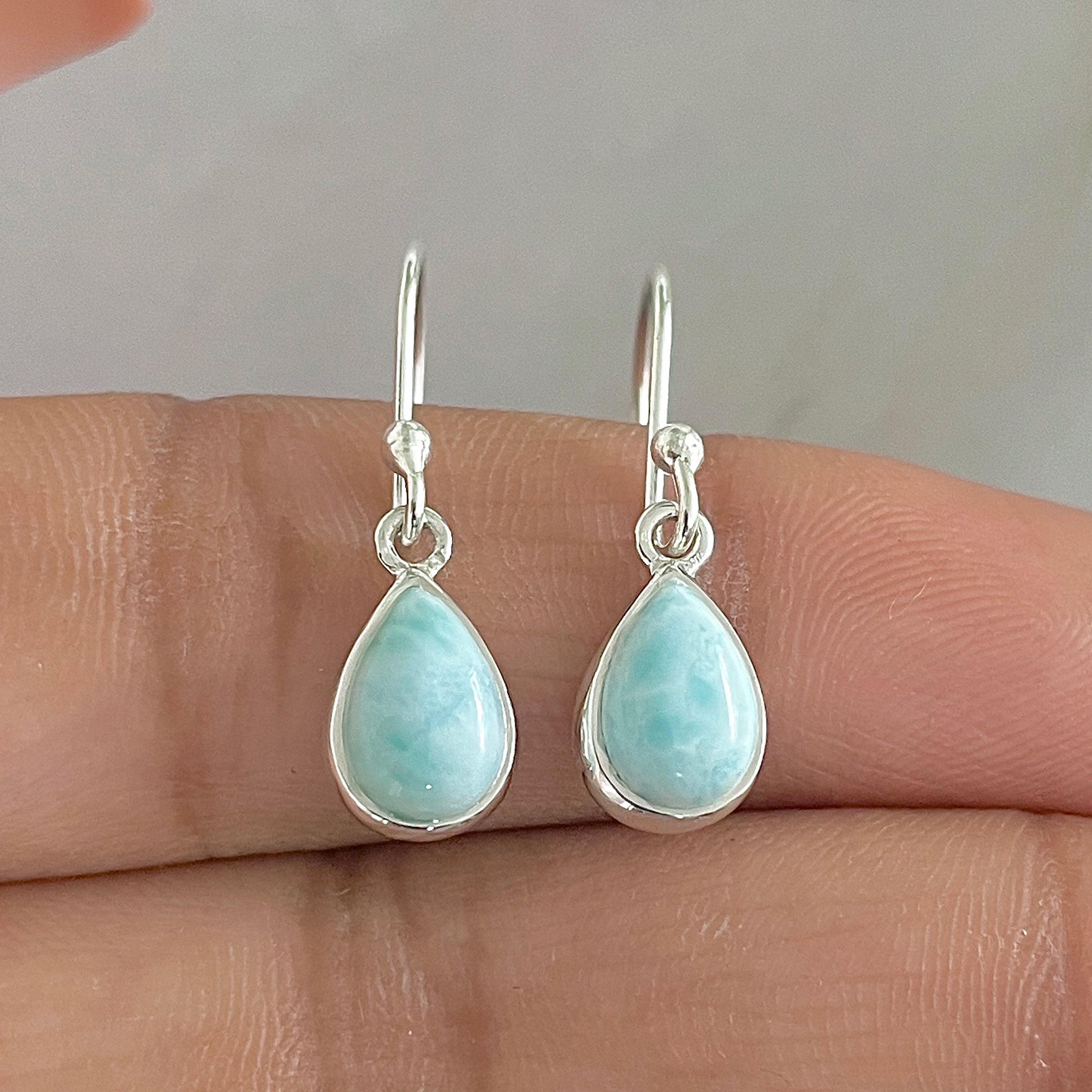 Larimar Earring-(LAR-E-840.)
