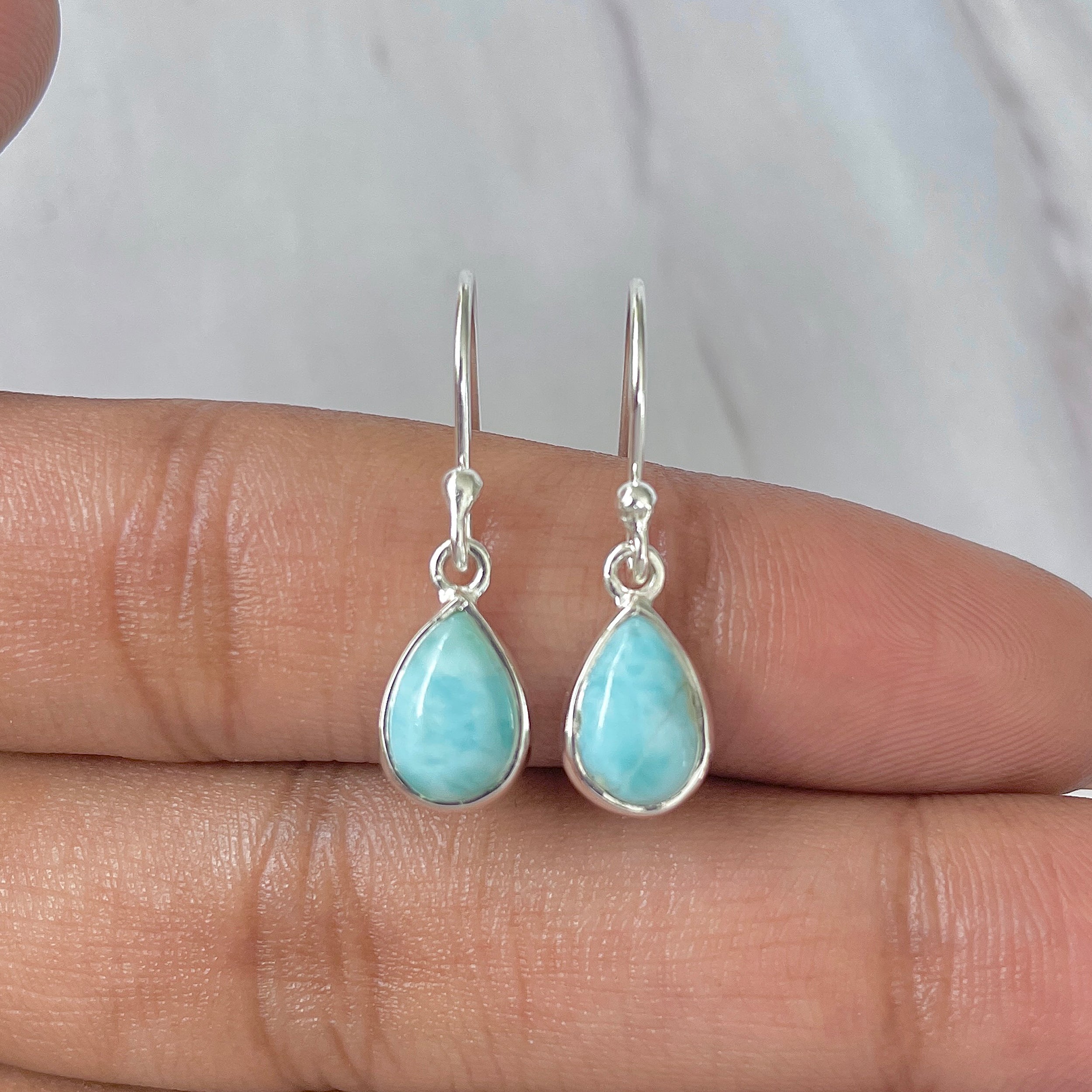 Larimar Earring-(LAR-E-844.)