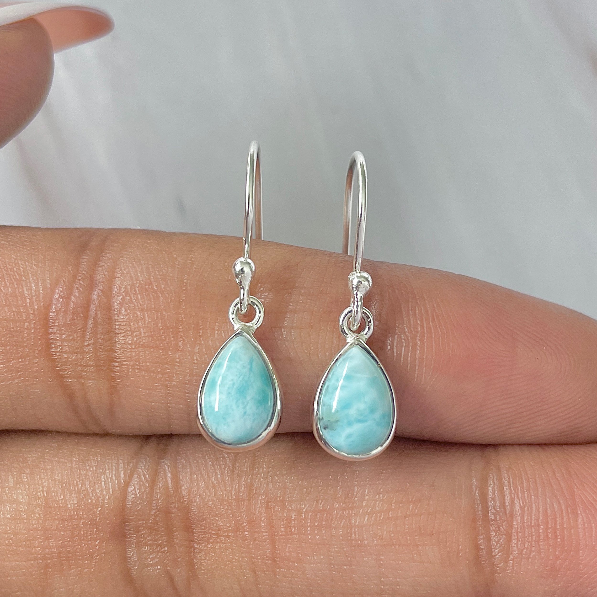 Larimar Earring-(LAR-E-849.)