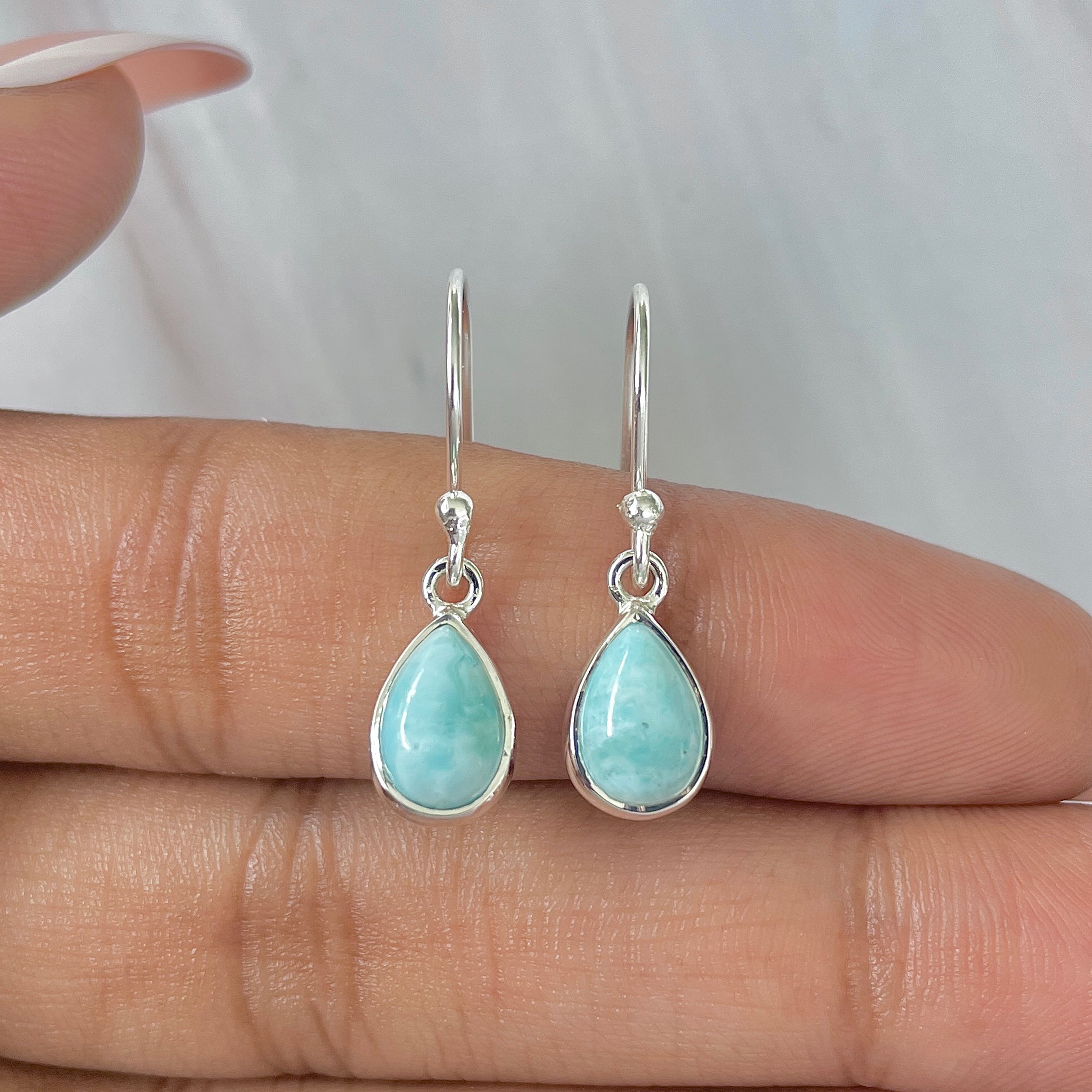 Larimar Earring-(LAR-E-850.)