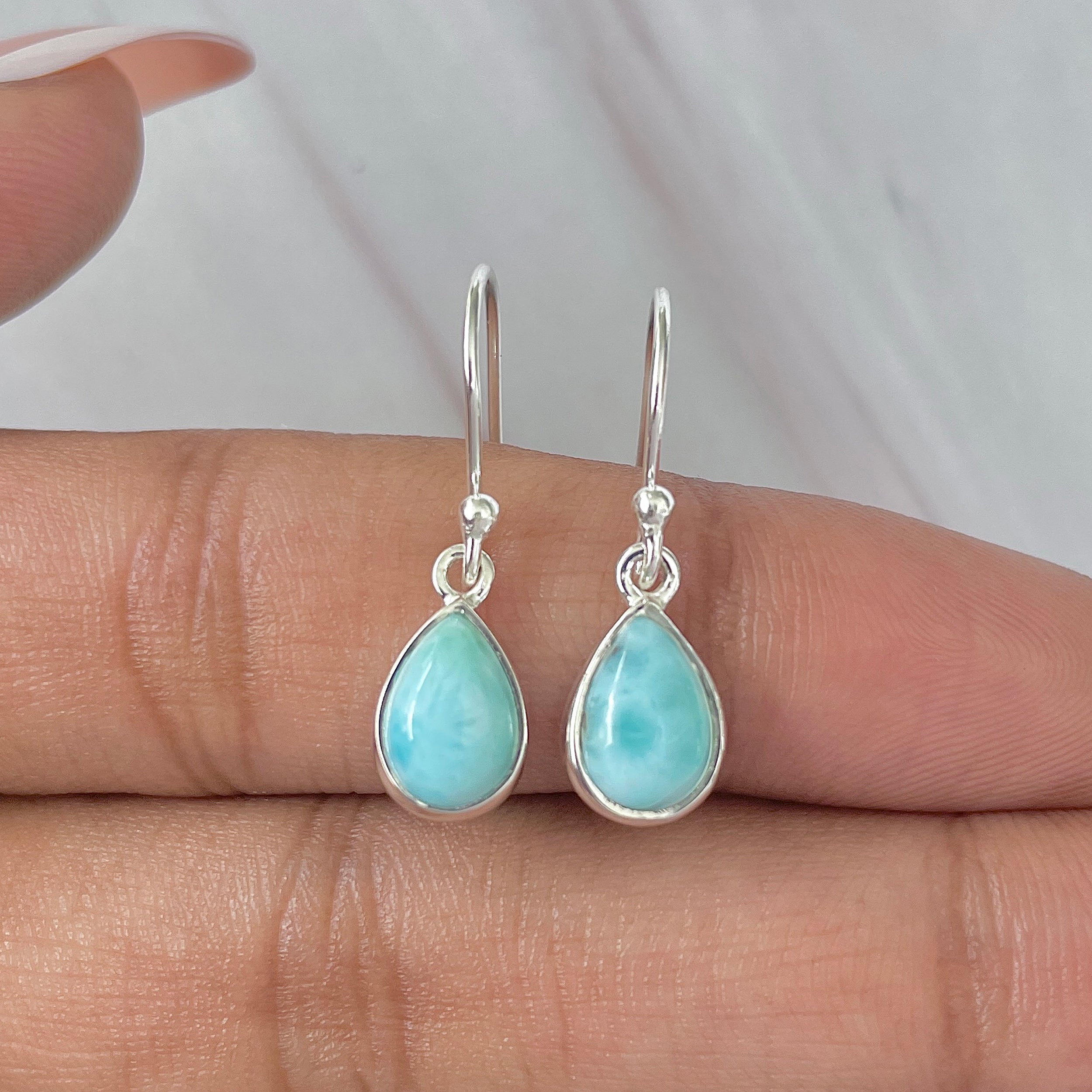 Larimar Earring-(LAR-E-854.)