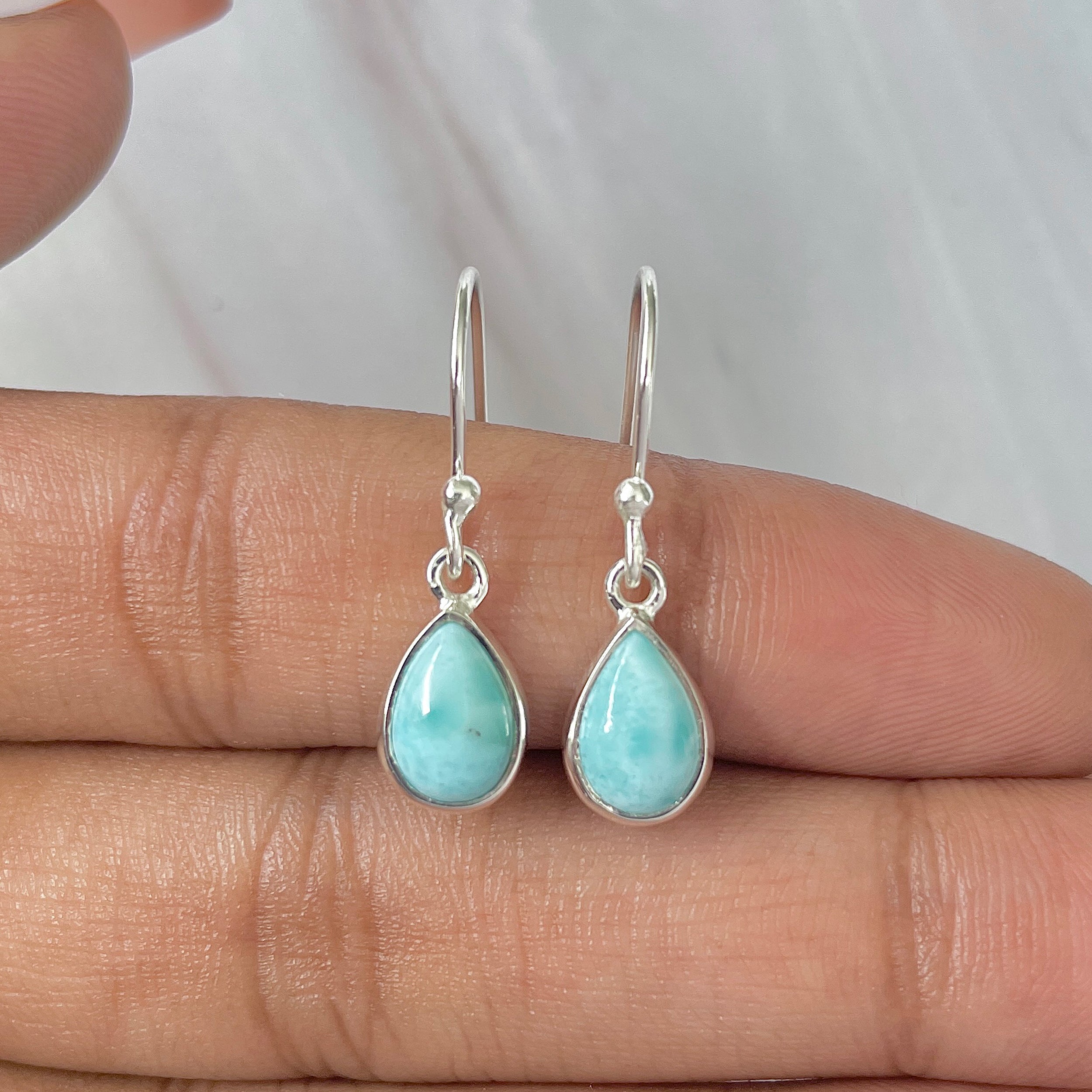 Larimar Earring-(LAR-E-856.)
