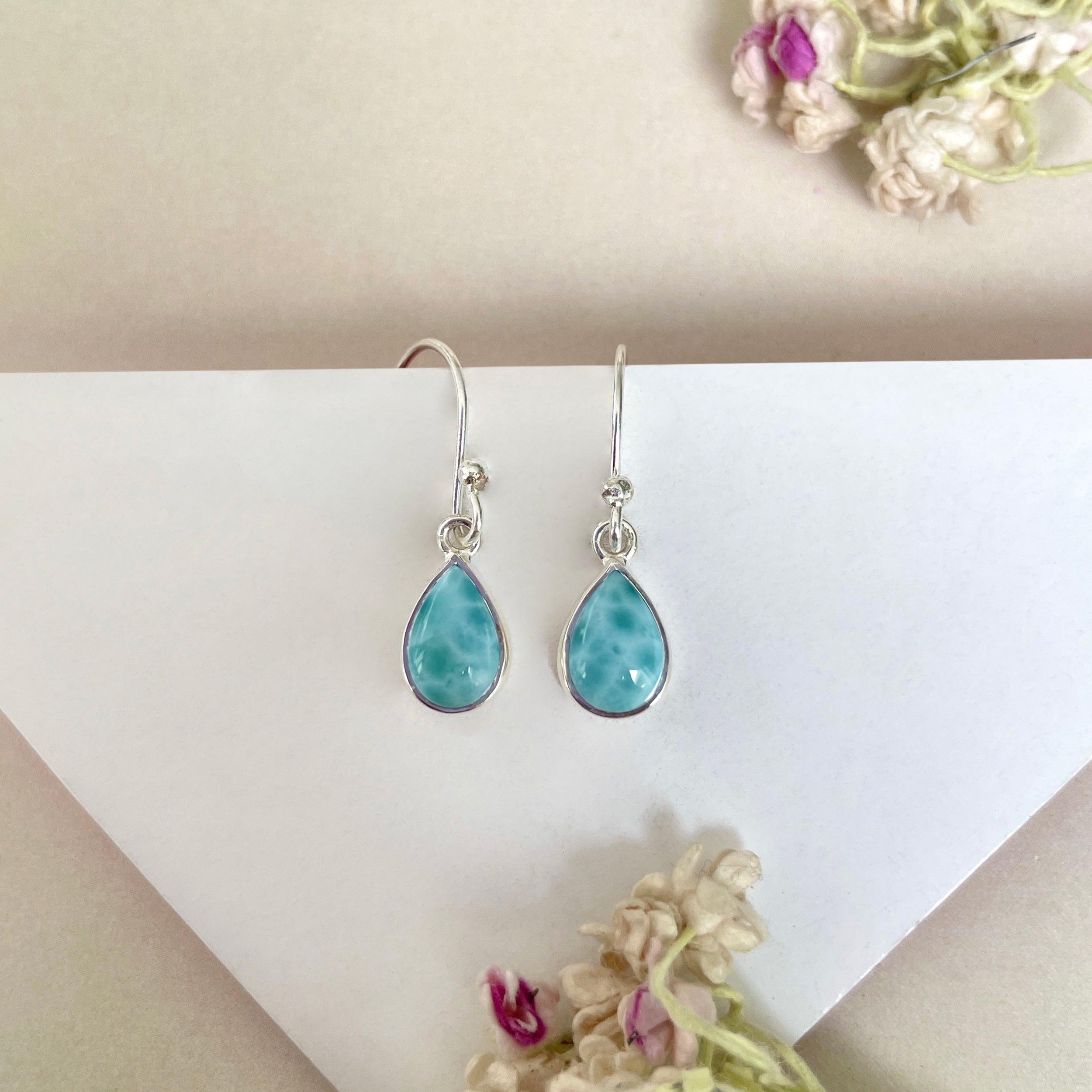 Larimar Earring-(LAR-E-860.)
