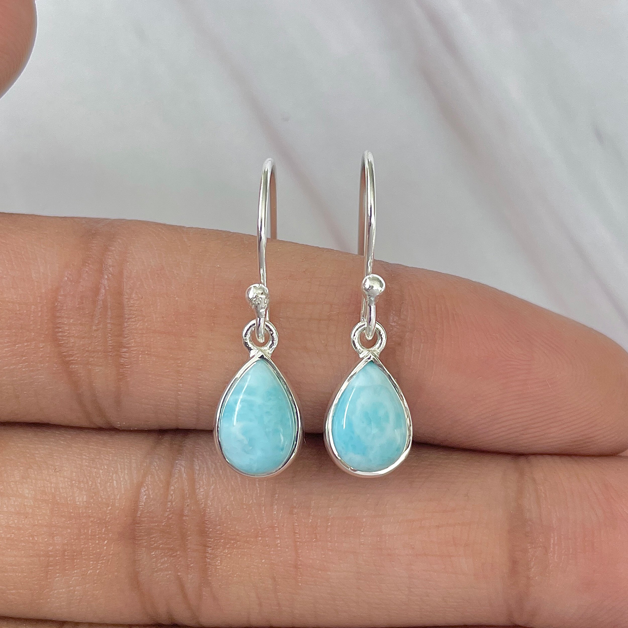 Larimar Earring-(LAR-E-864.)