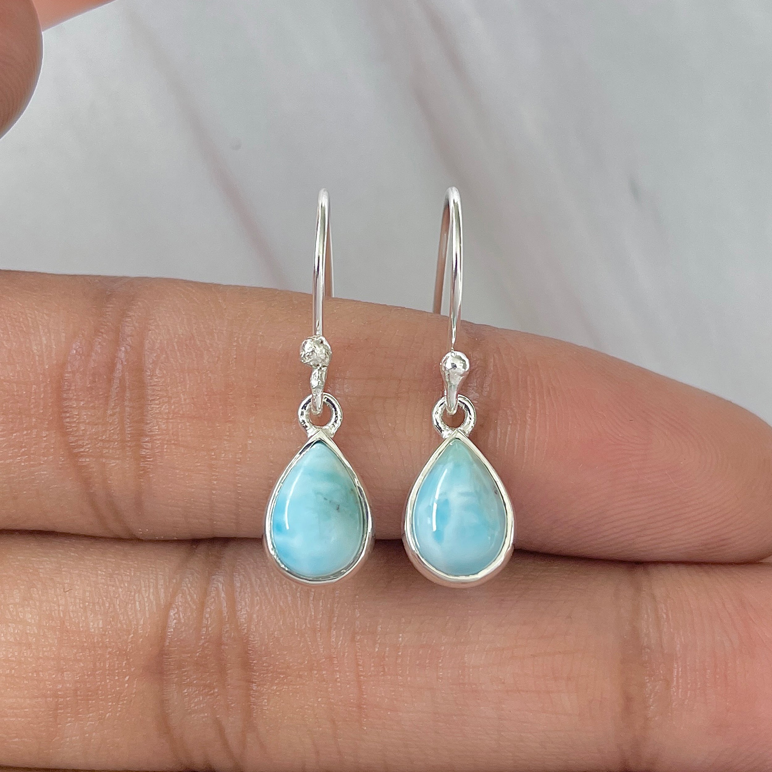 Larimar Earring-(LAR-E-866.)