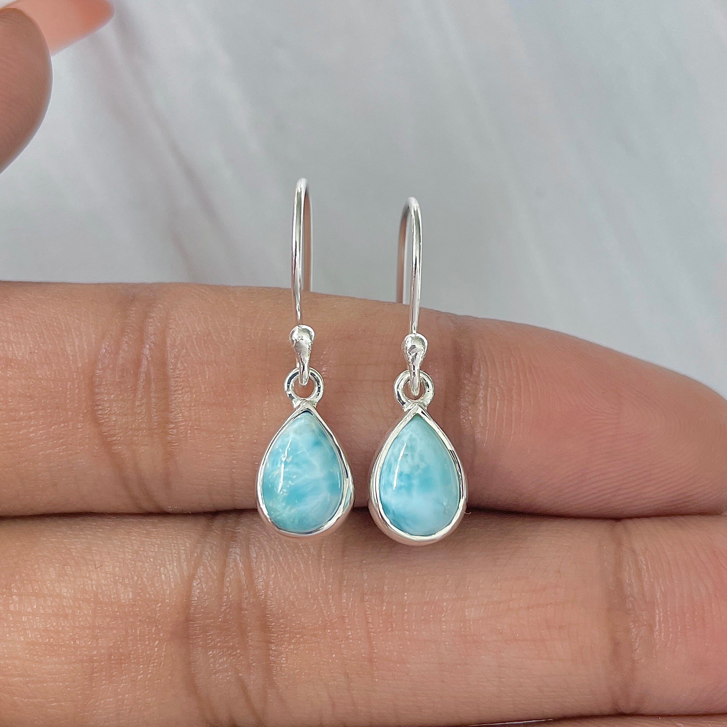 Larimar Earring-(LAR-E-868.)