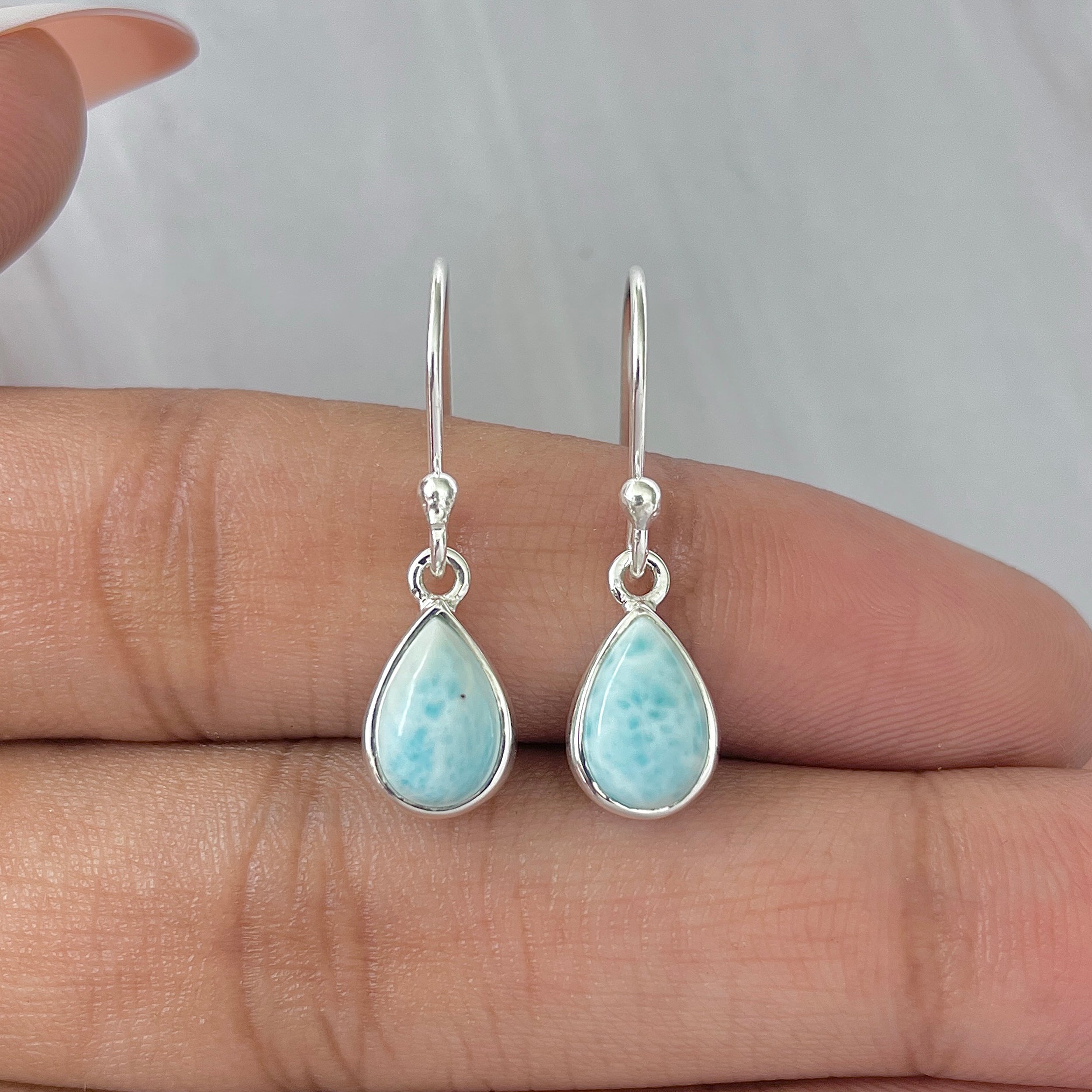 Larimar Earring-(LAR-E-880.)