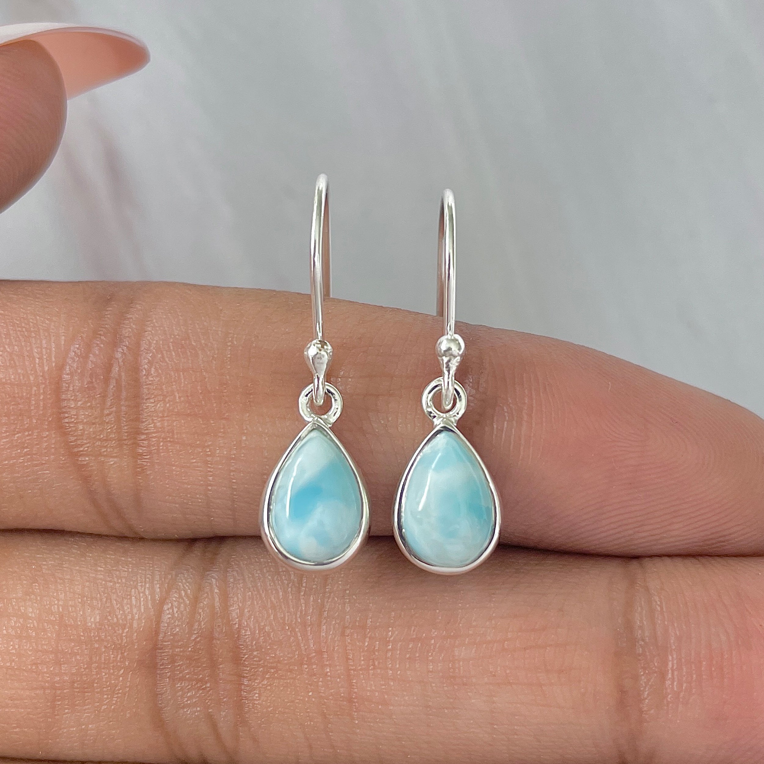 Larimar Earring-(LAR-E-881.)