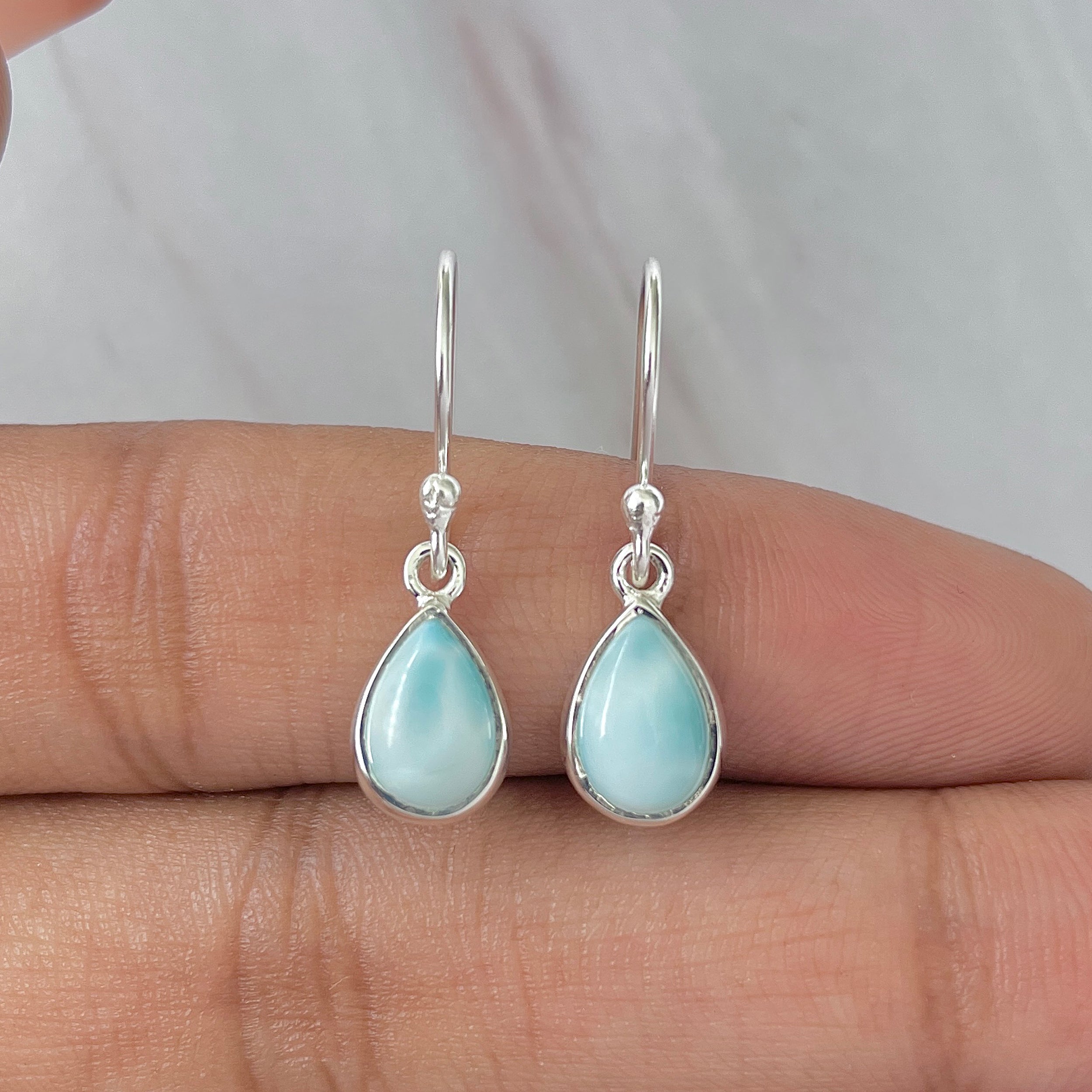 Larimar Earring-(LAR-E-883.)