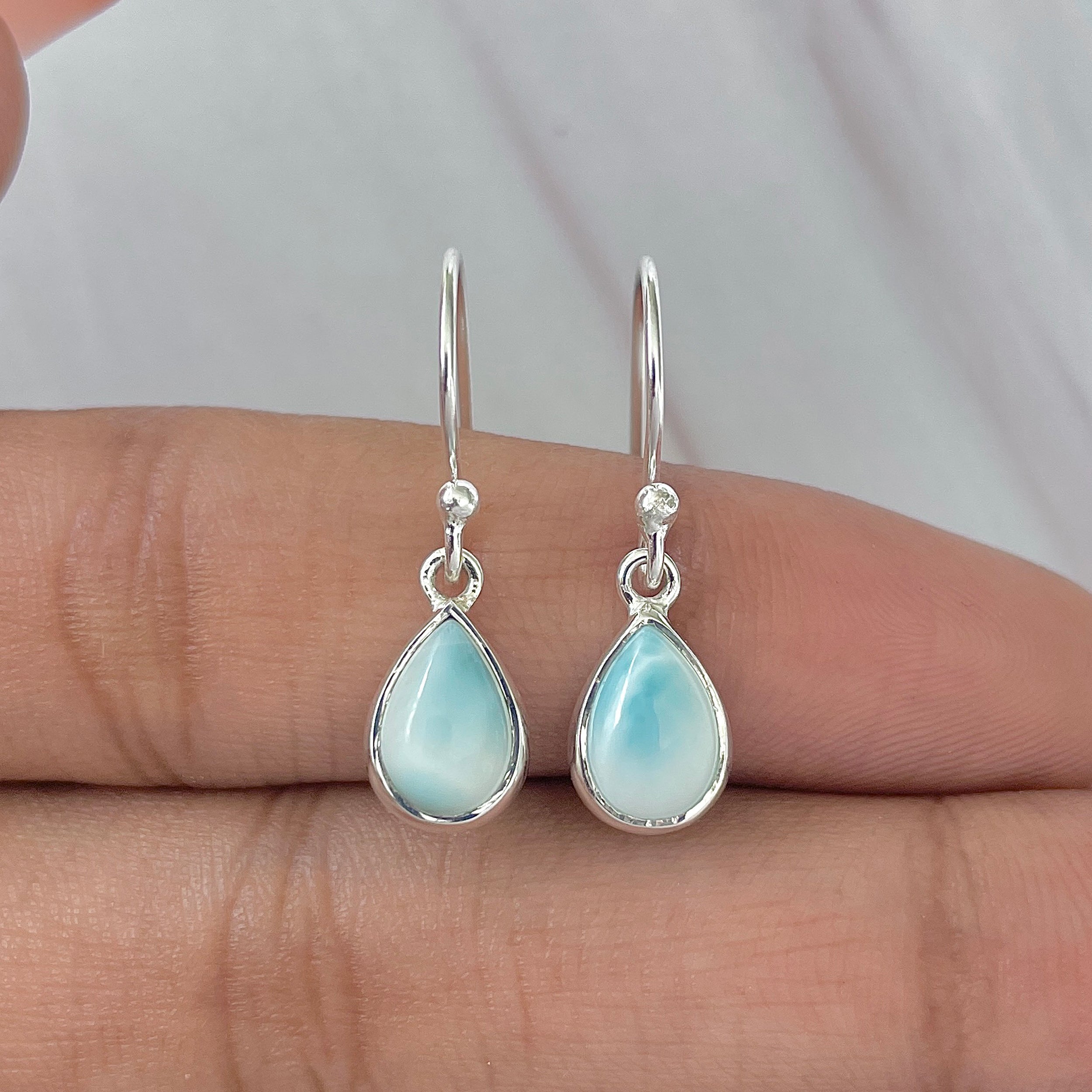 Larimar Earring-(LAR-E-887.)