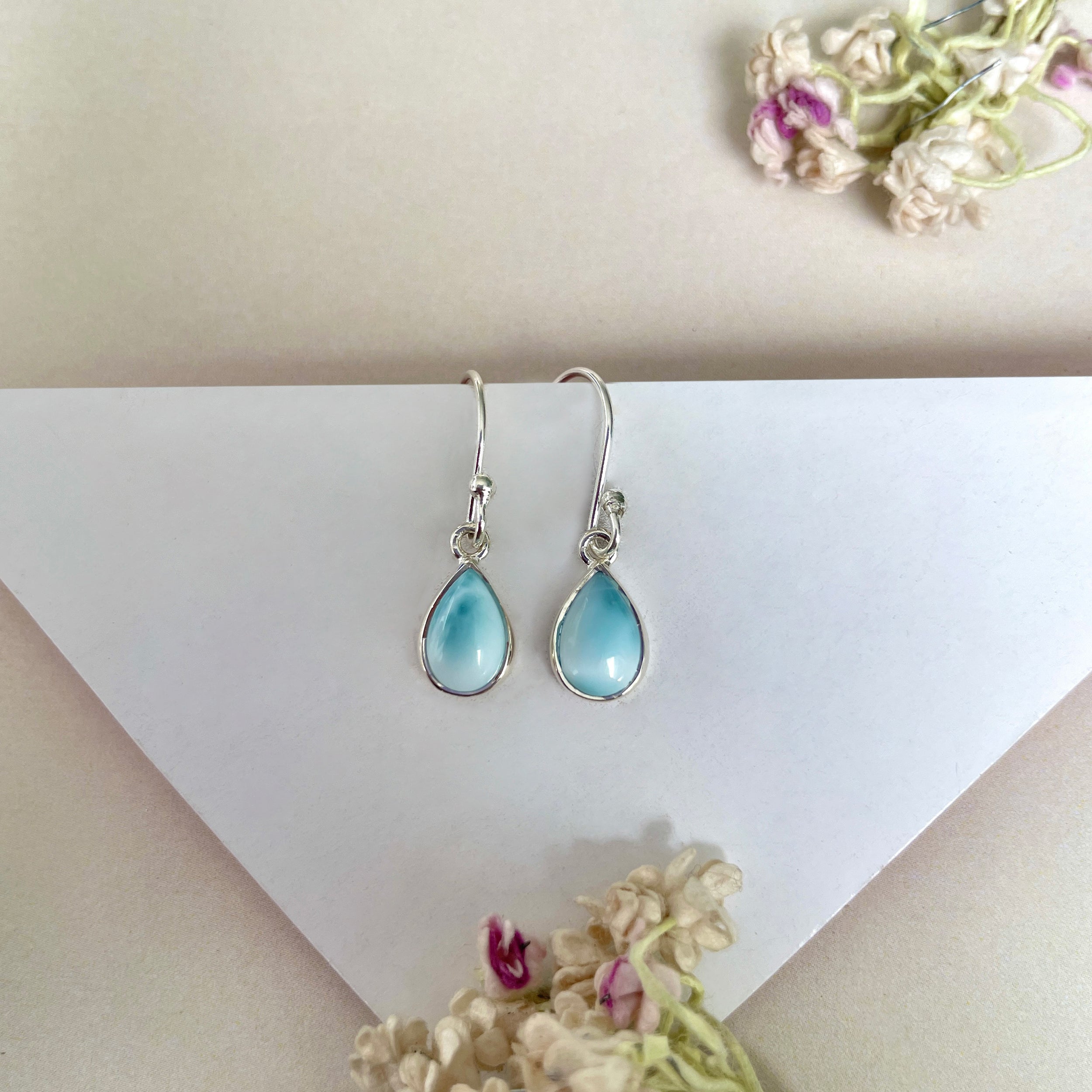 Larimar Earring-(LAR-E-887.)