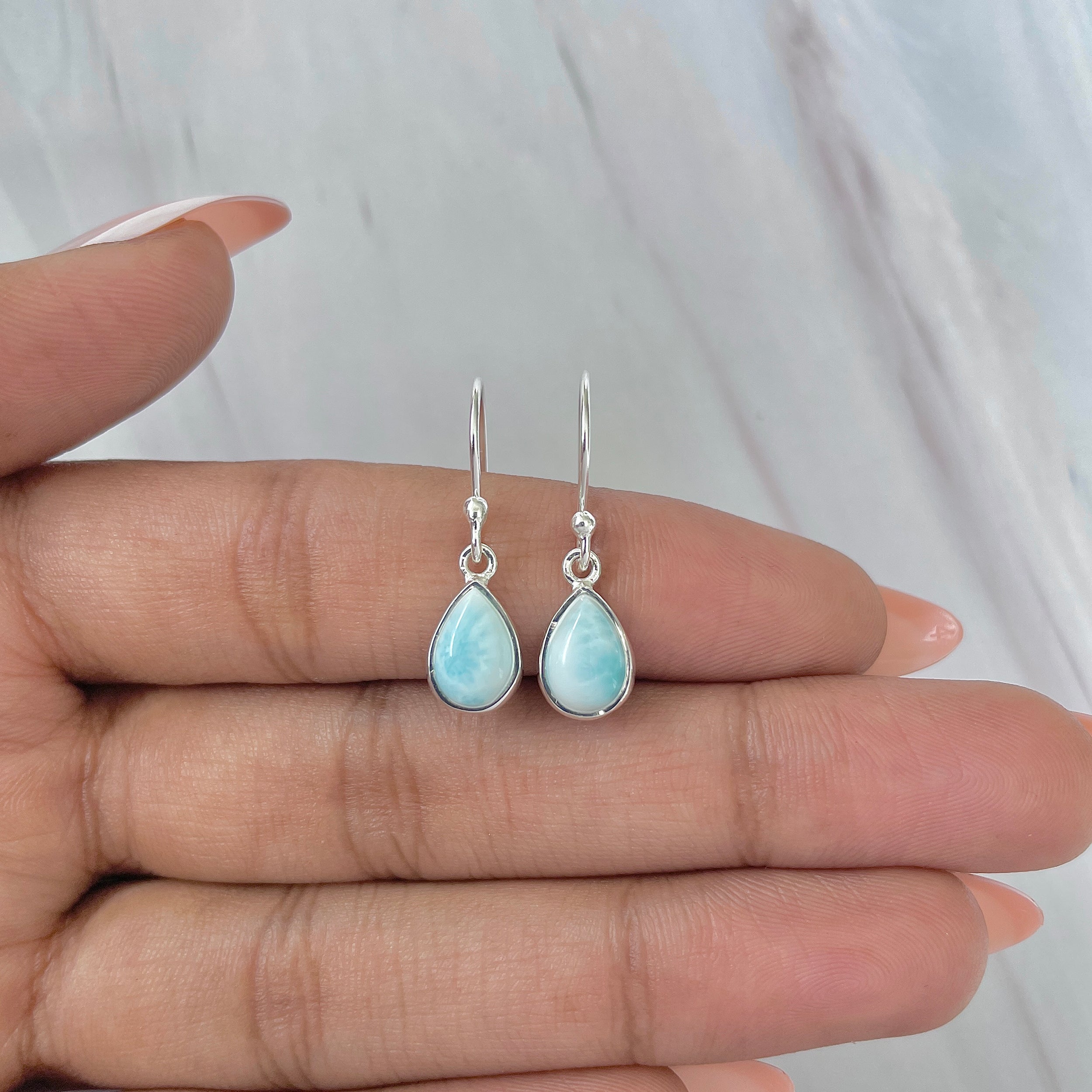 Larimar Earring-(LAR-E-888.)