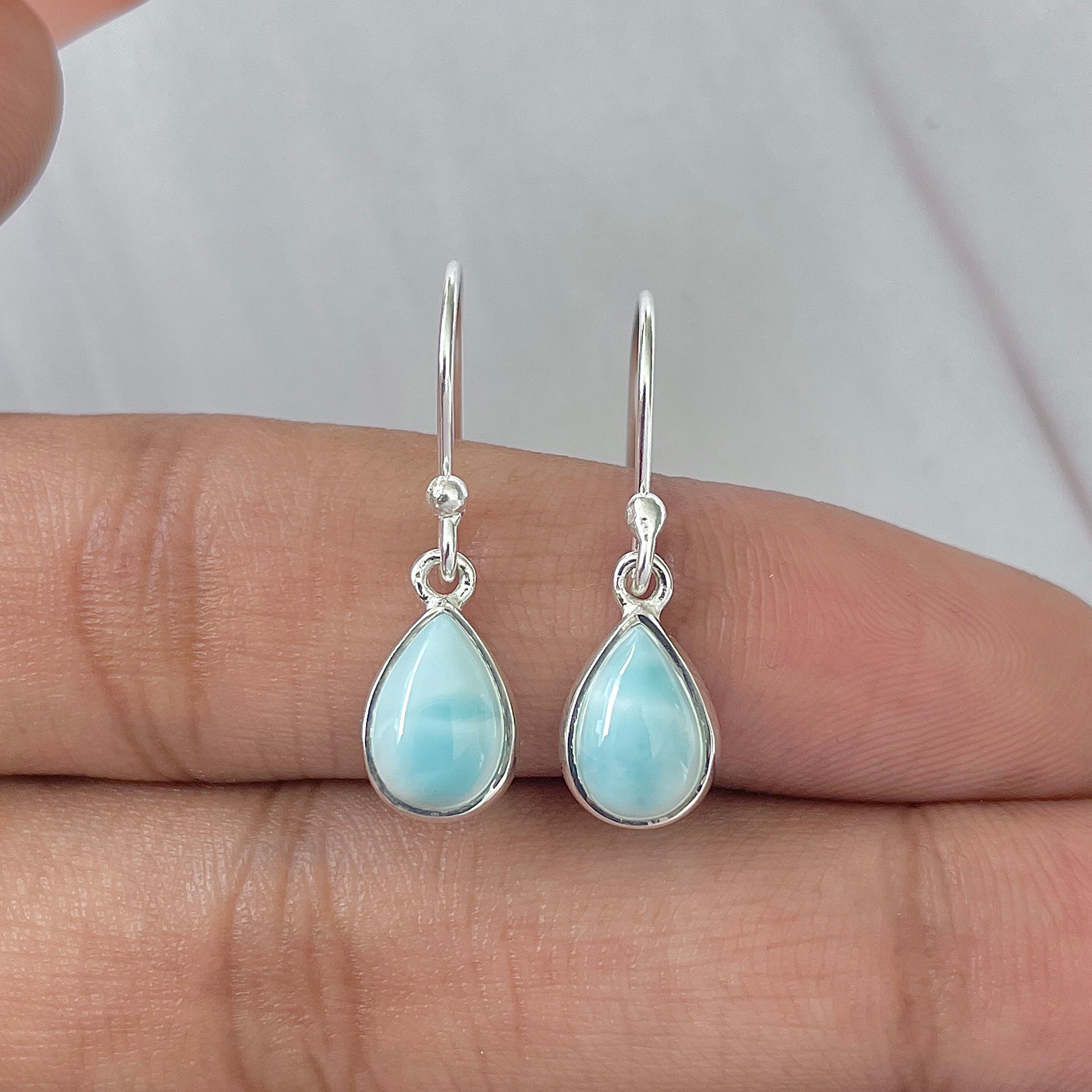 Larimar Earring-(LAR-E-890.)