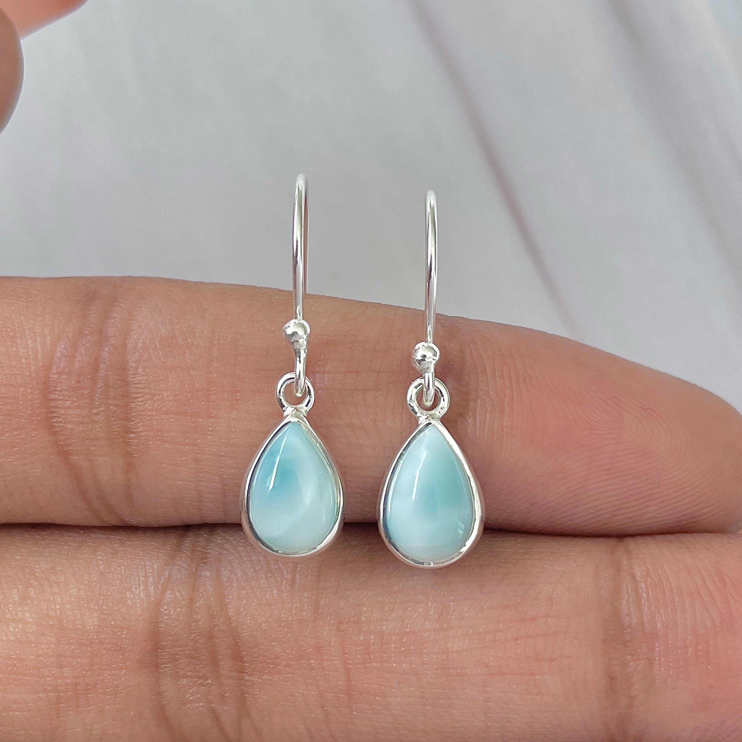 Larimar Earring-(LAR-E-891.)