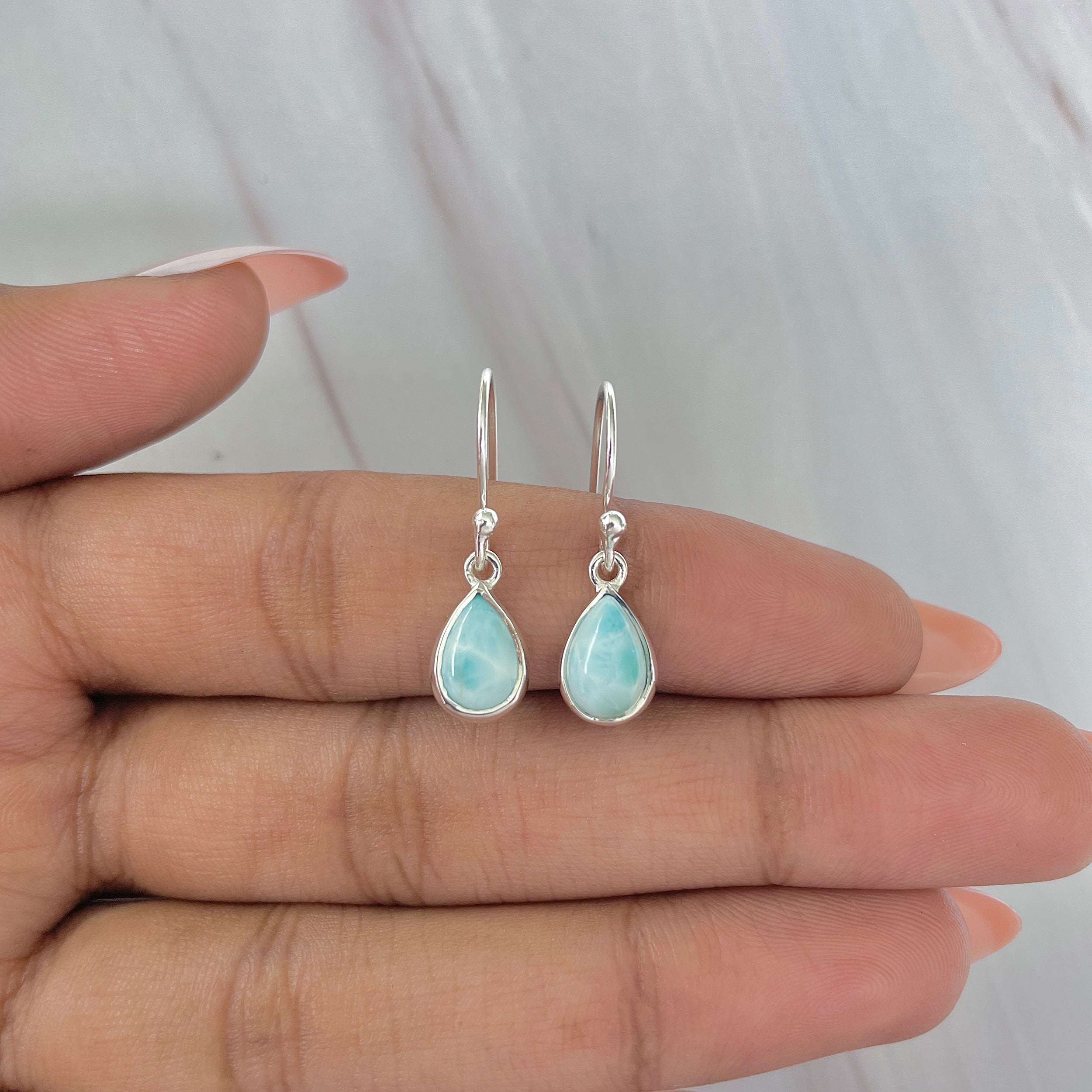 Larimar Earring-(LAR-E-894.)