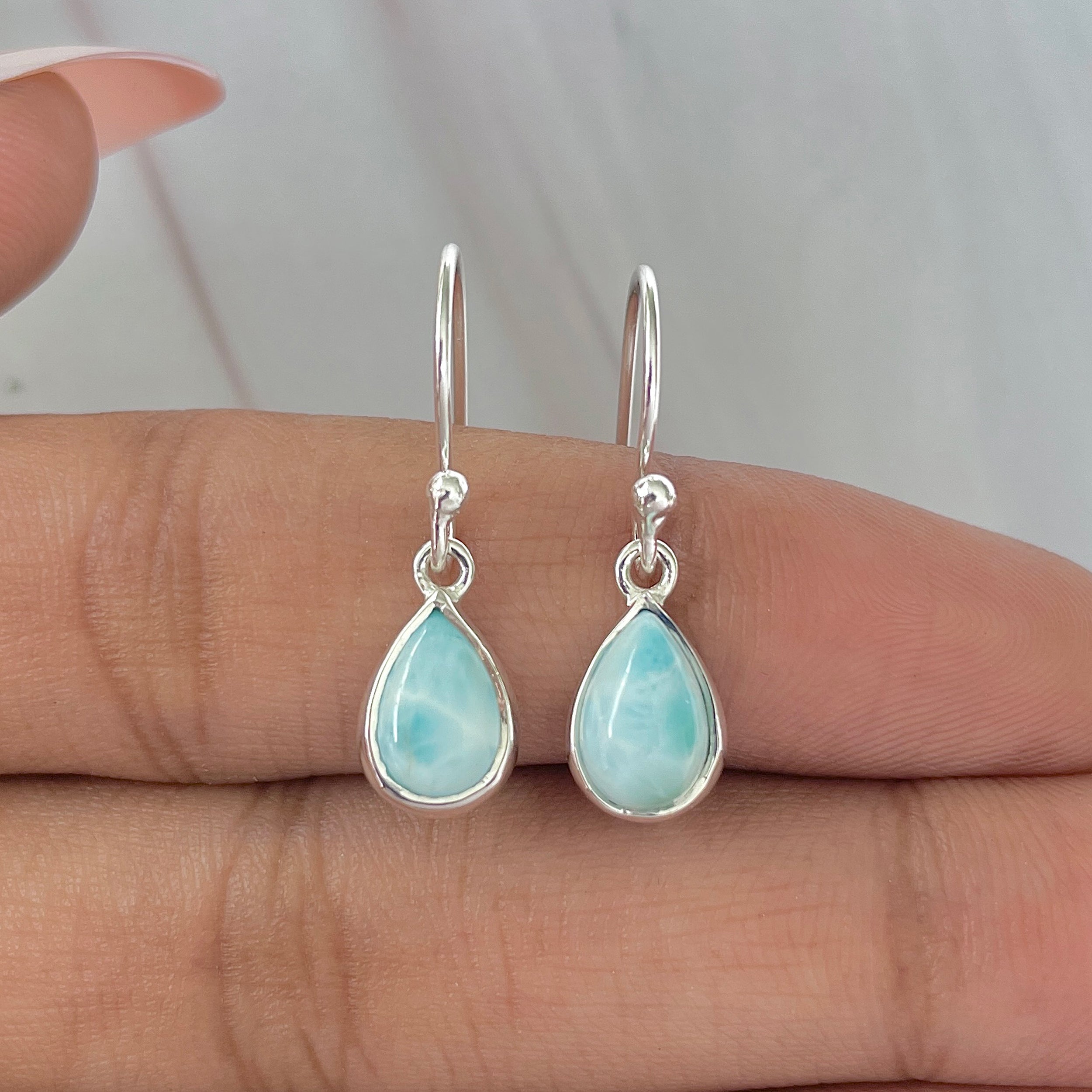 Larimar Earring-(LAR-E-894.)
