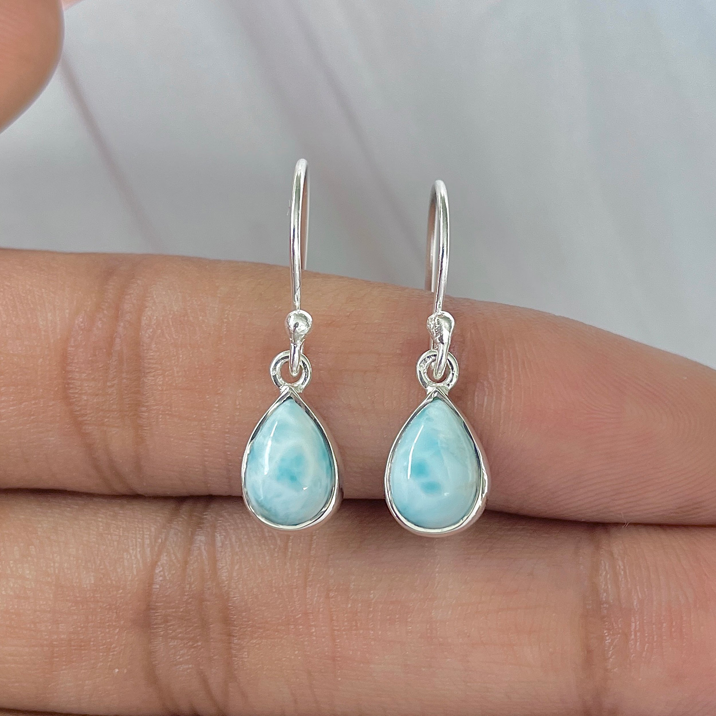 Larimar Earring-(LAR-E-896.)