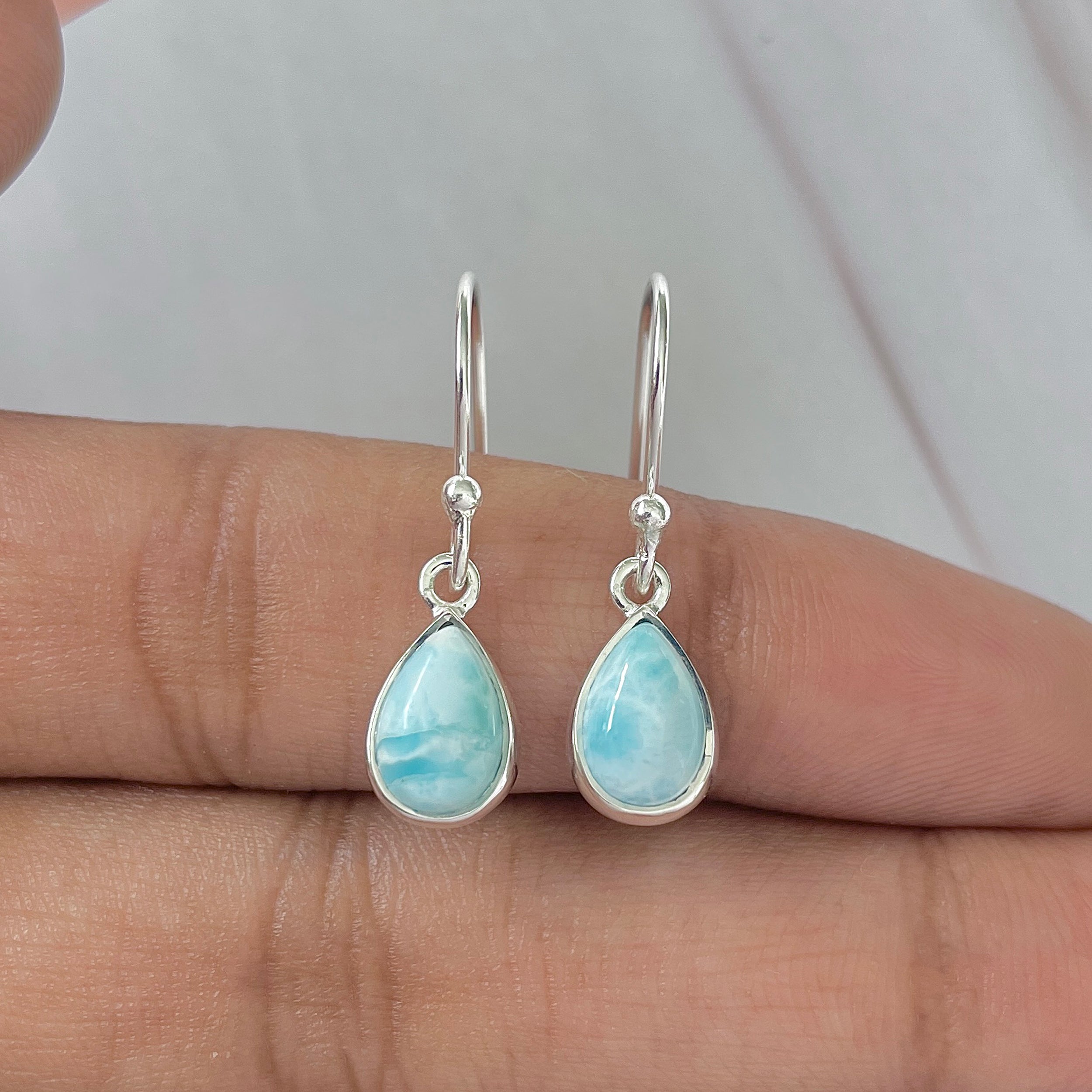 Larimar Earring-(LAR-E-897.)