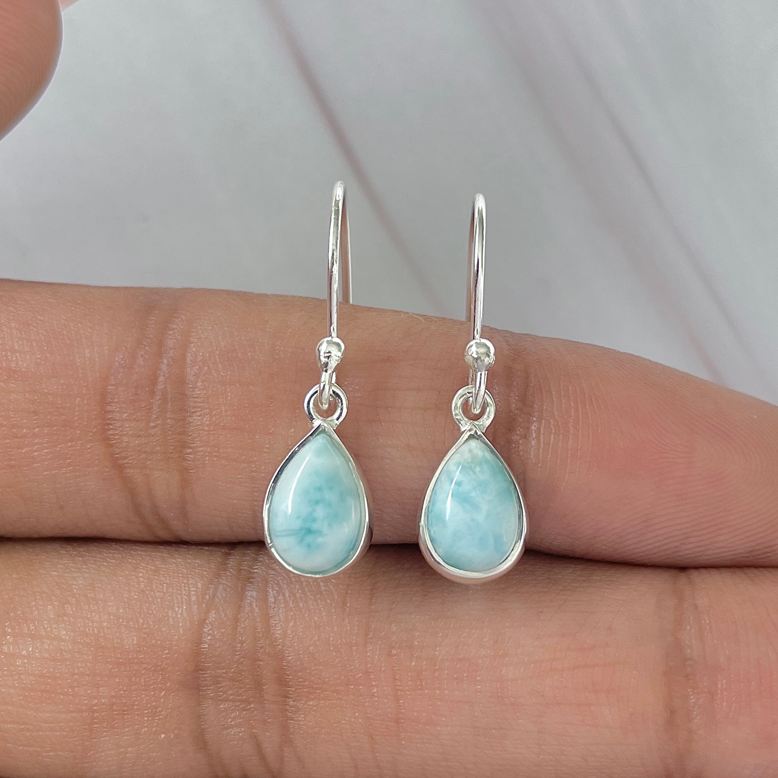 Larimar Earring-(LAR-E-898.)