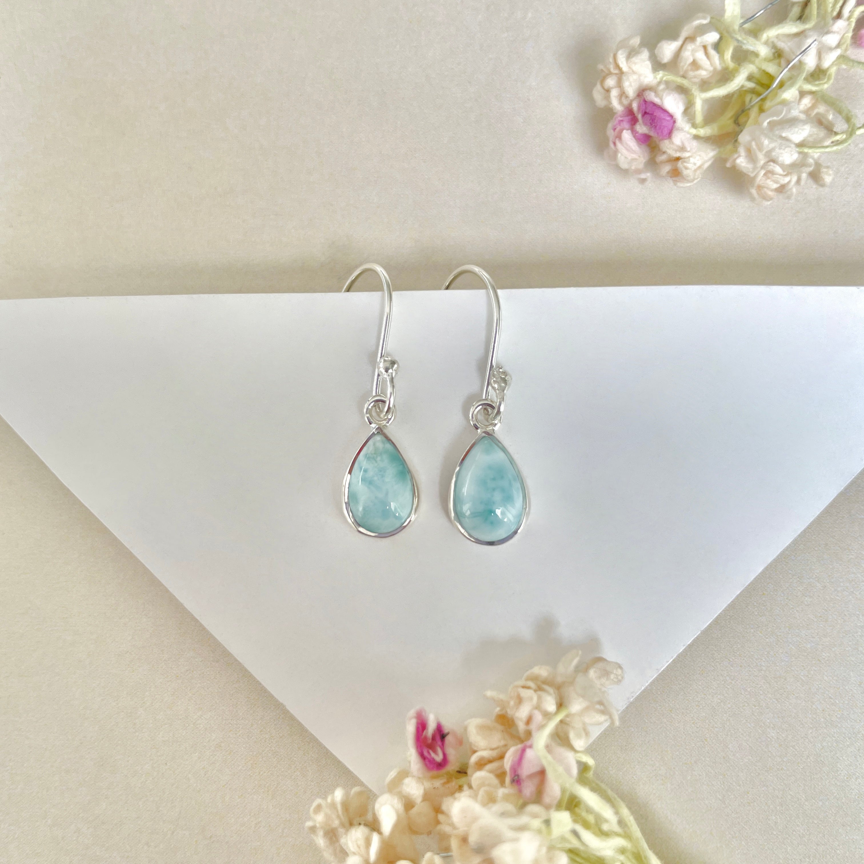 Larimar Earring-(LAR-E-898.)
