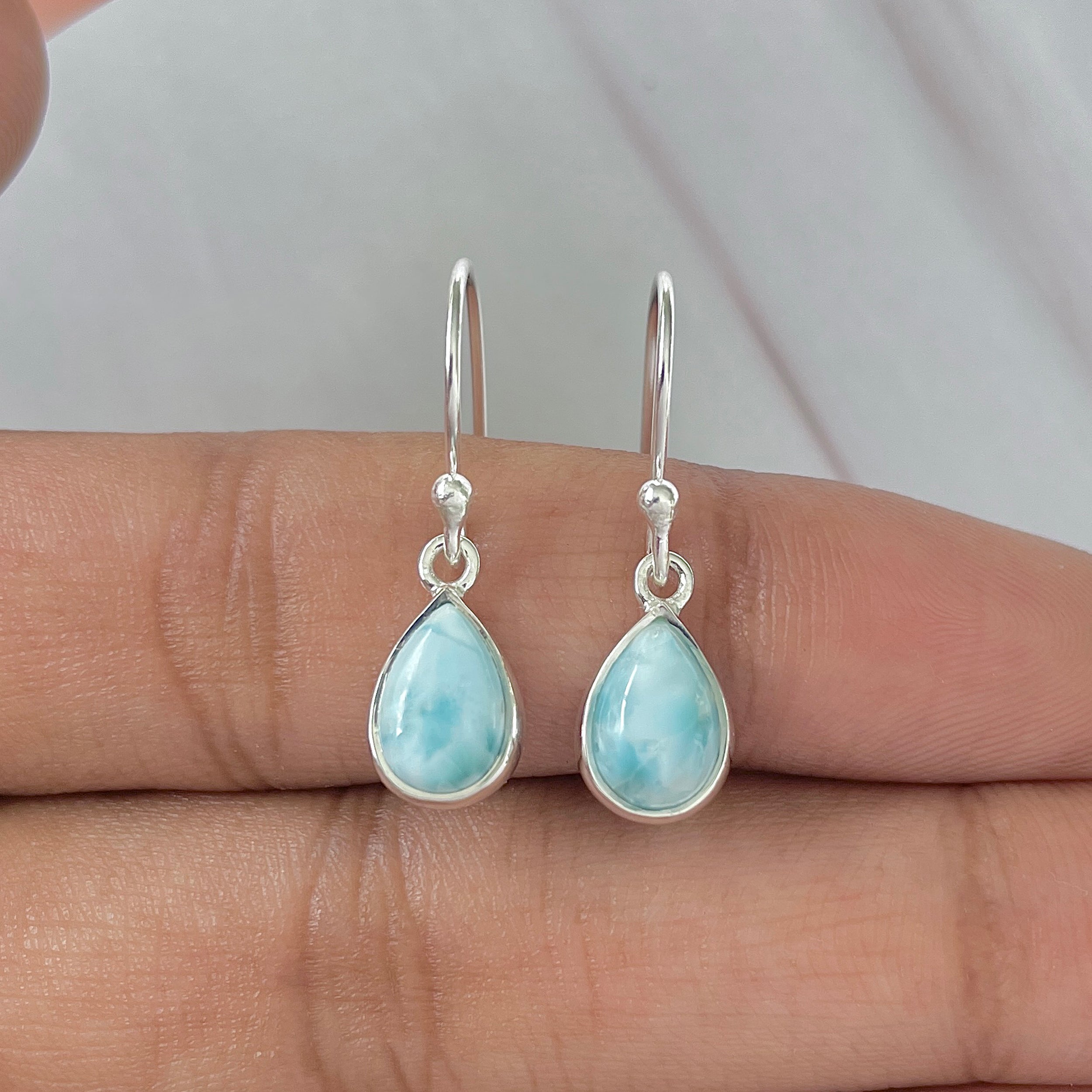 Larimar Earring-(LAR-E-899.)