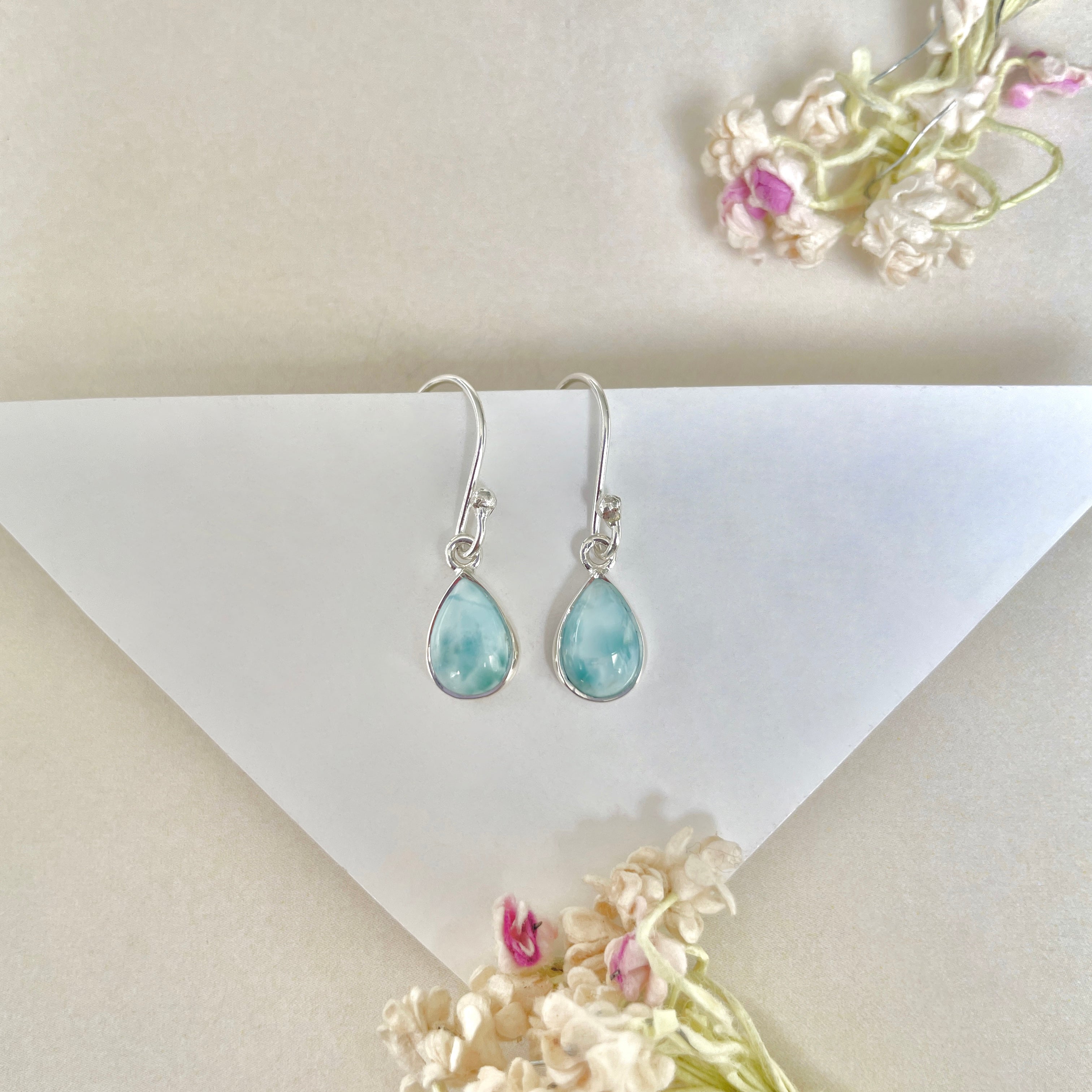 Larimar Earring-(LAR-E-899.)