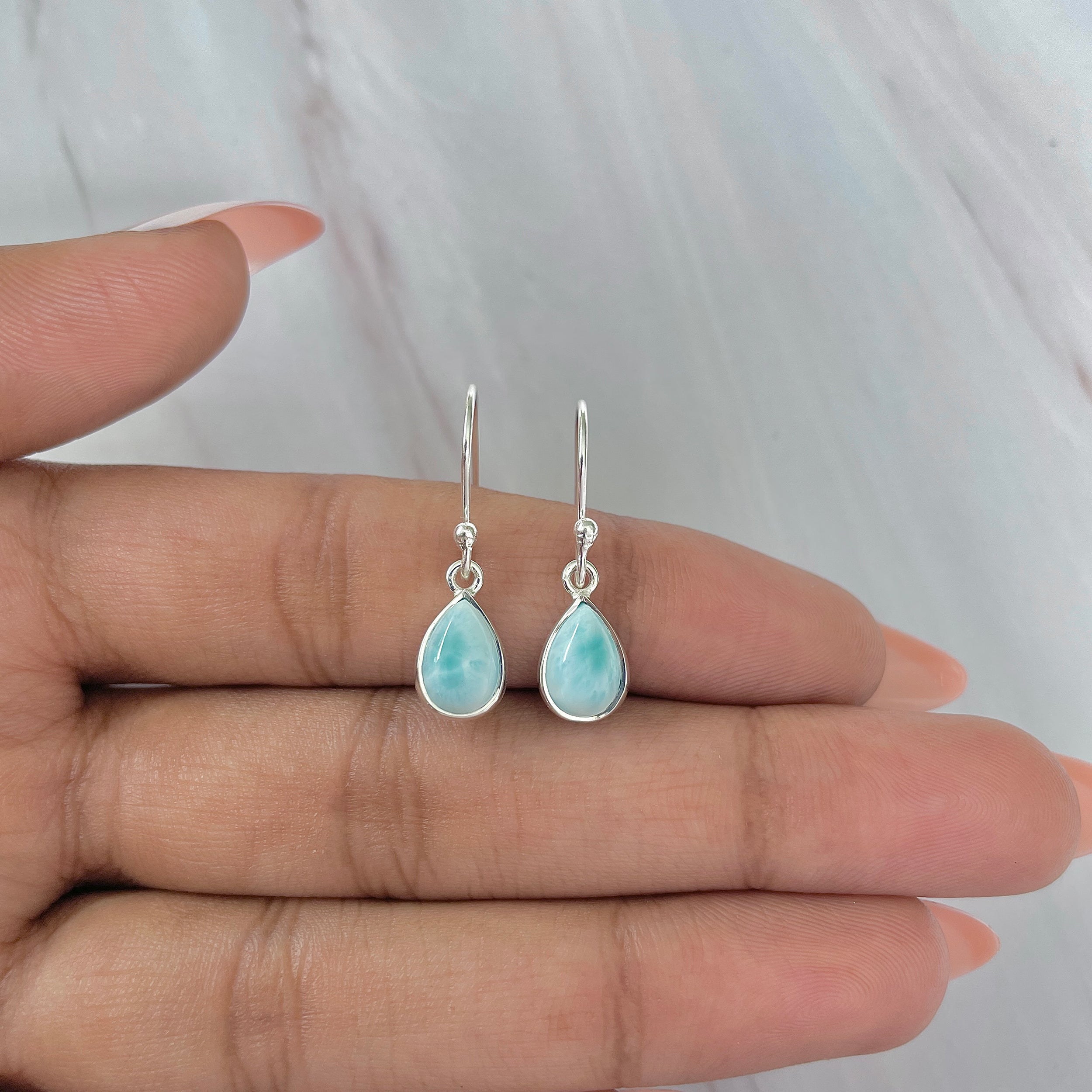 Larimar Earring-(LAR-E-901.)