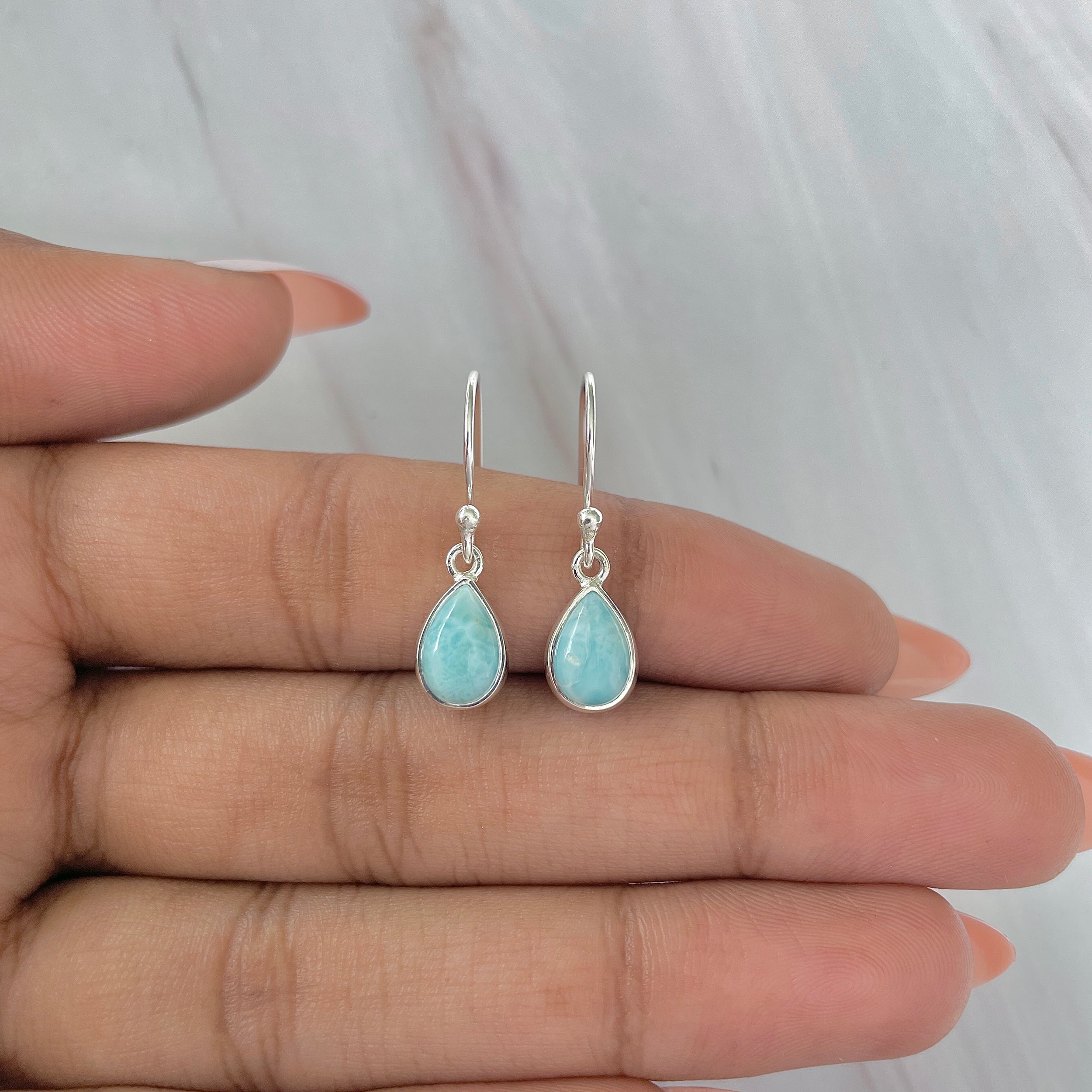 Larimar Earring-(LAR-E-902.)