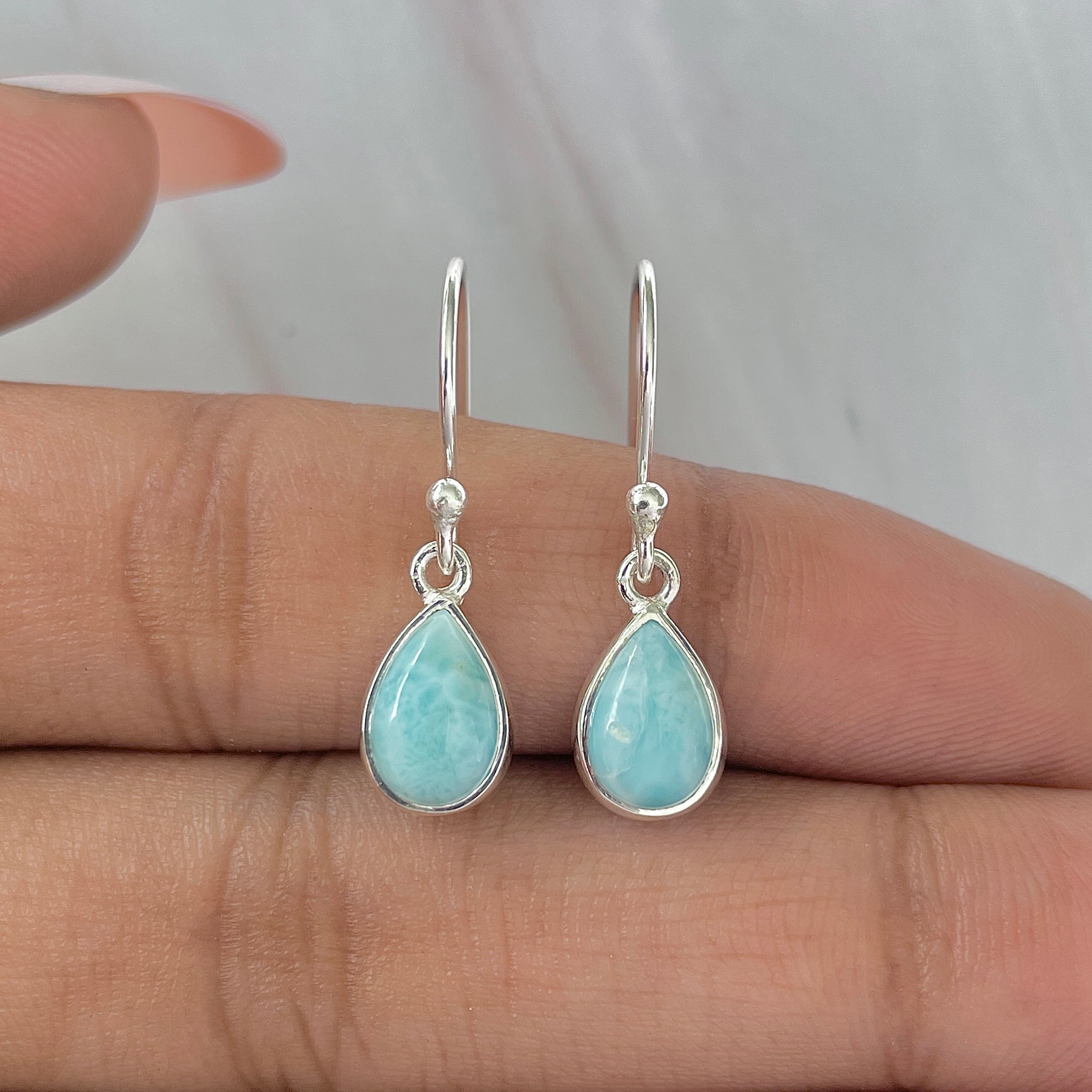 Larimar Earring-(LAR-E-902.)