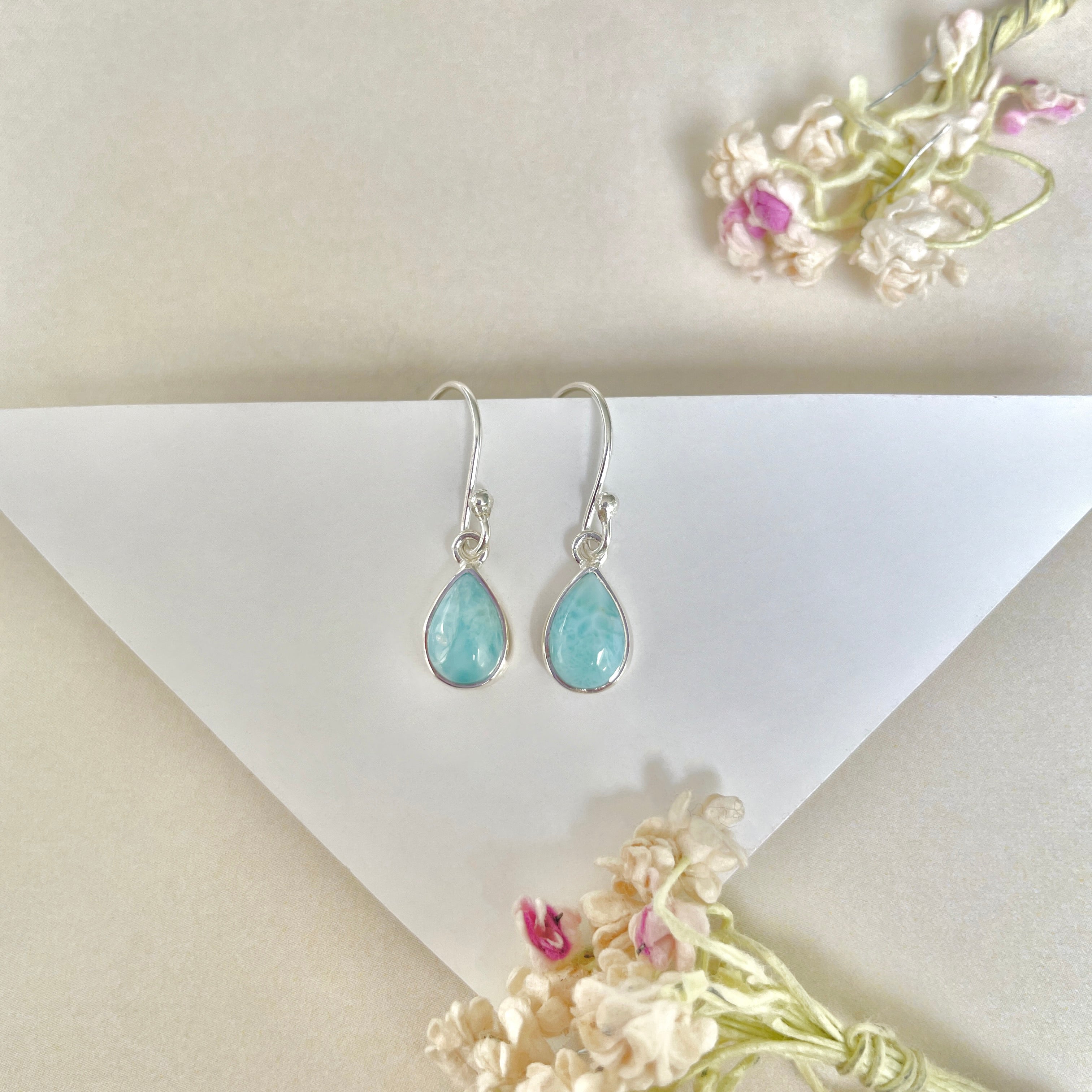 Larimar Earring-(LAR-E-902.)