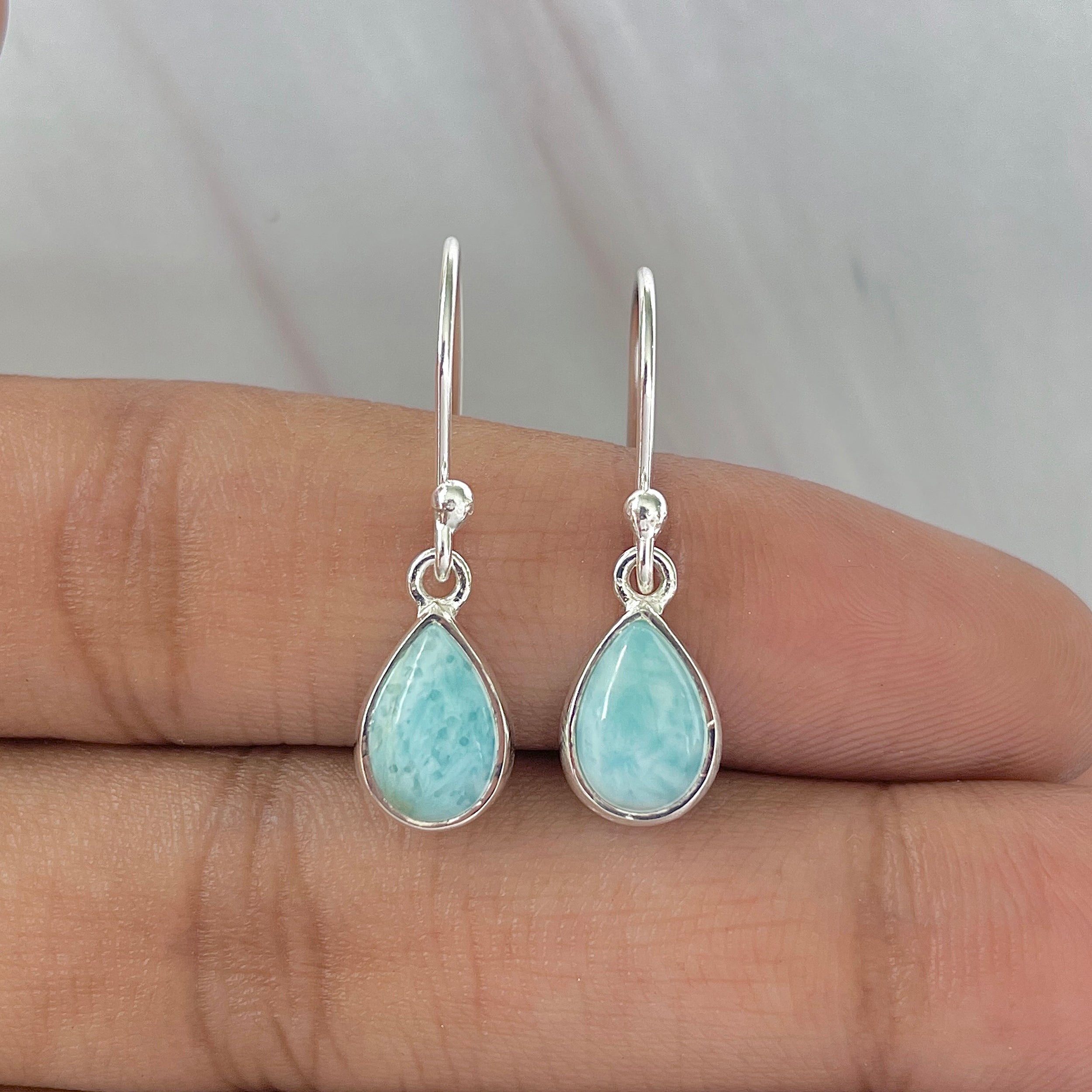 Larimar Earring-(LAR-E-903.)