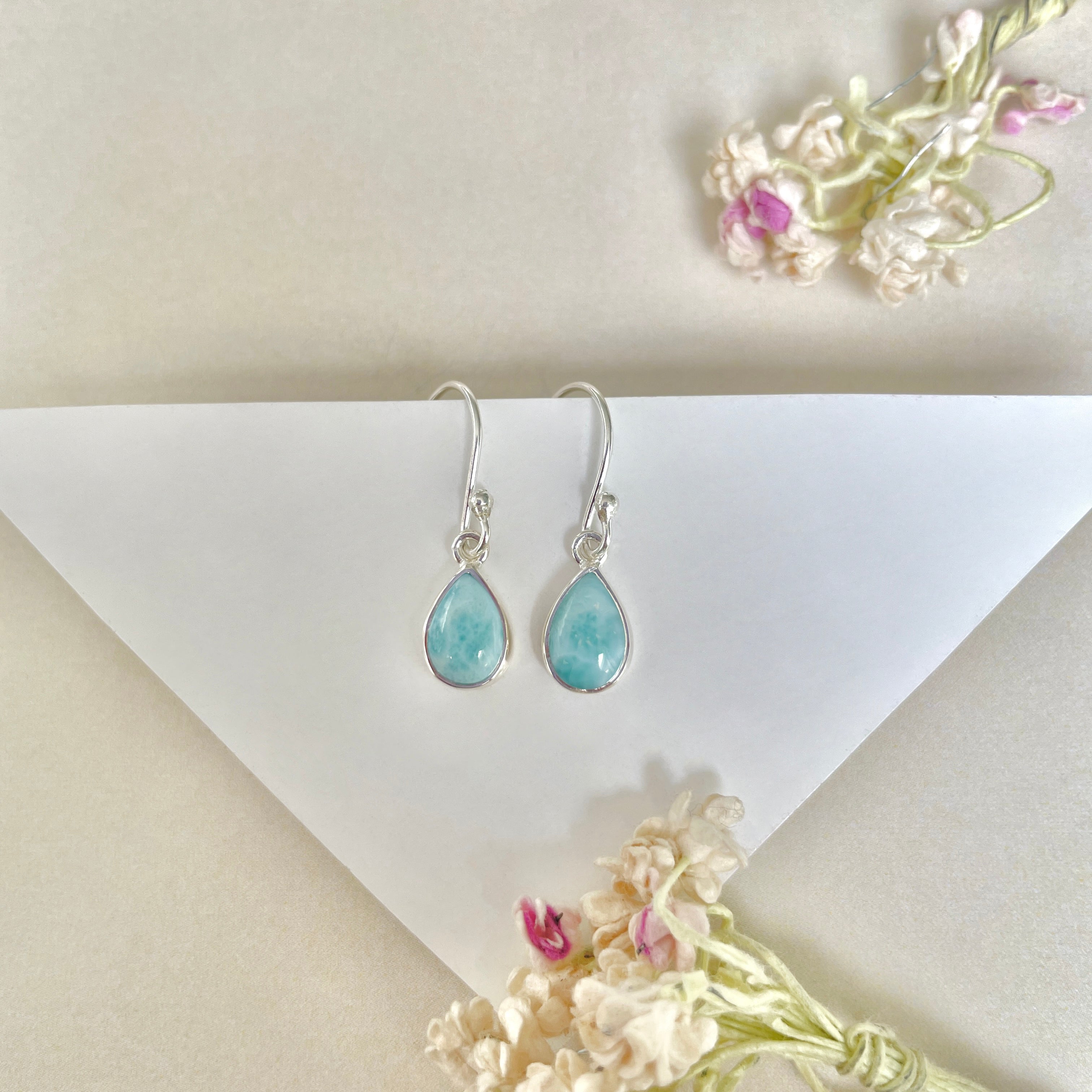 Larimar Earring-(LAR-E-904.)