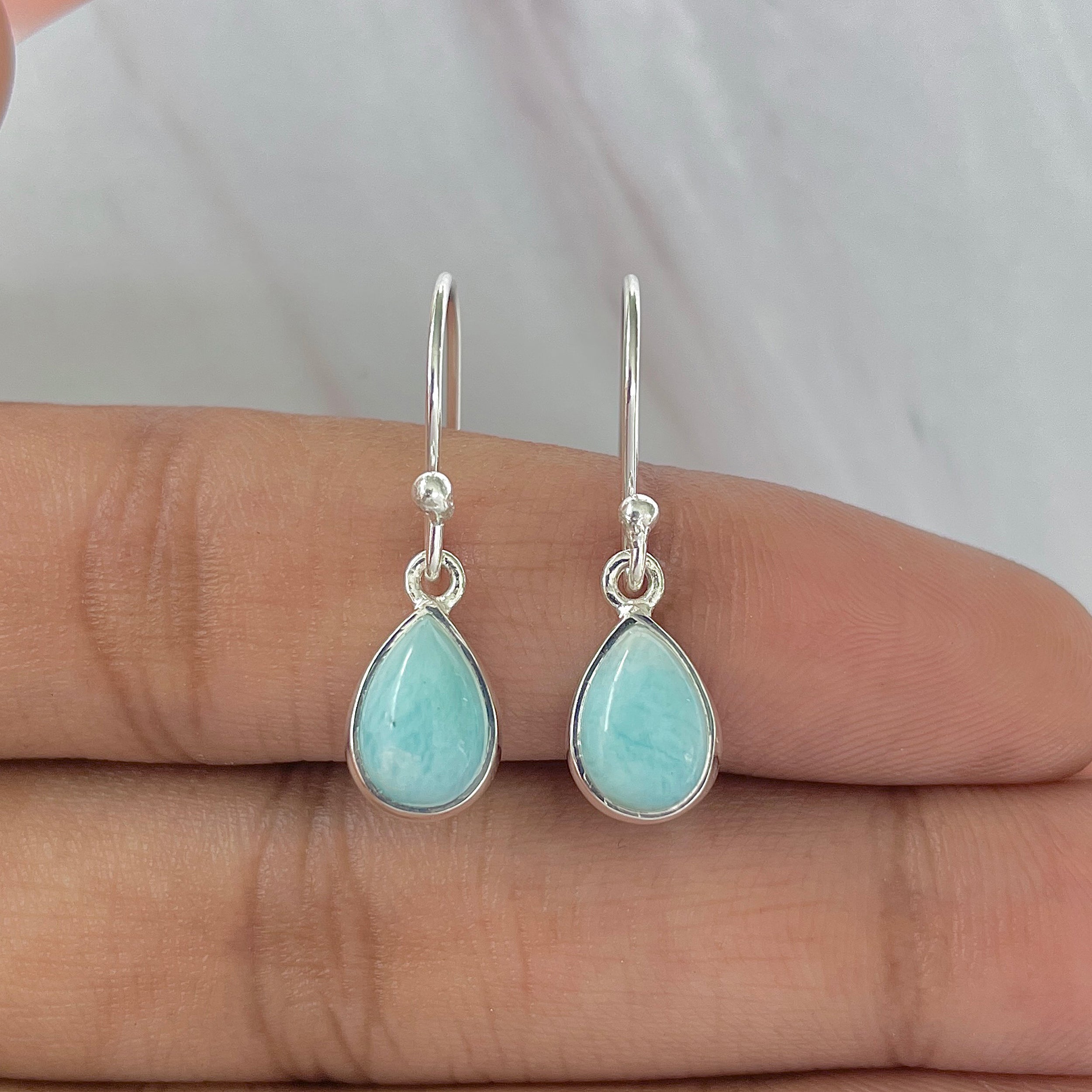 Larimar Earring-(LAR-E-905.)