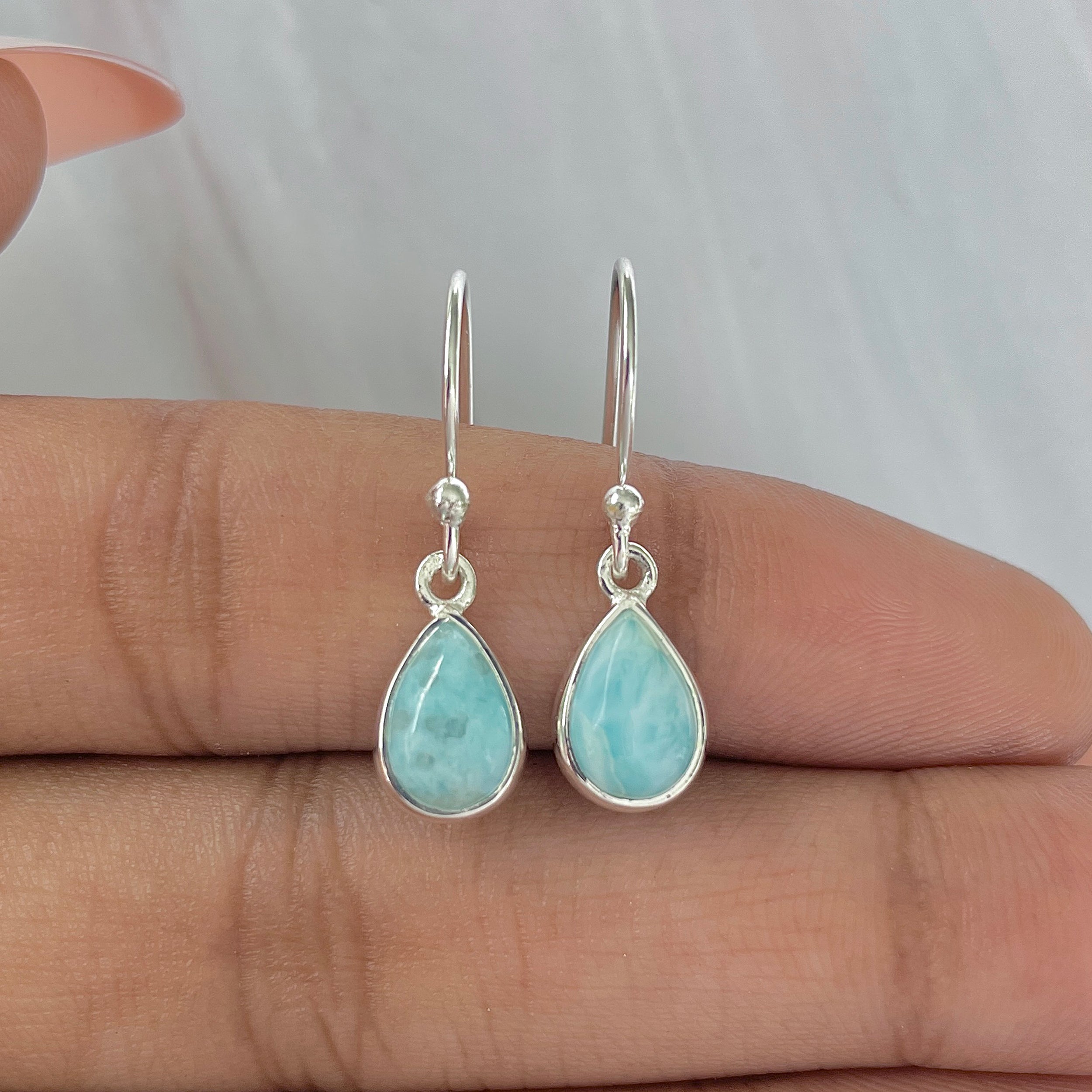Larimar Earring-(LAR-E-906.)