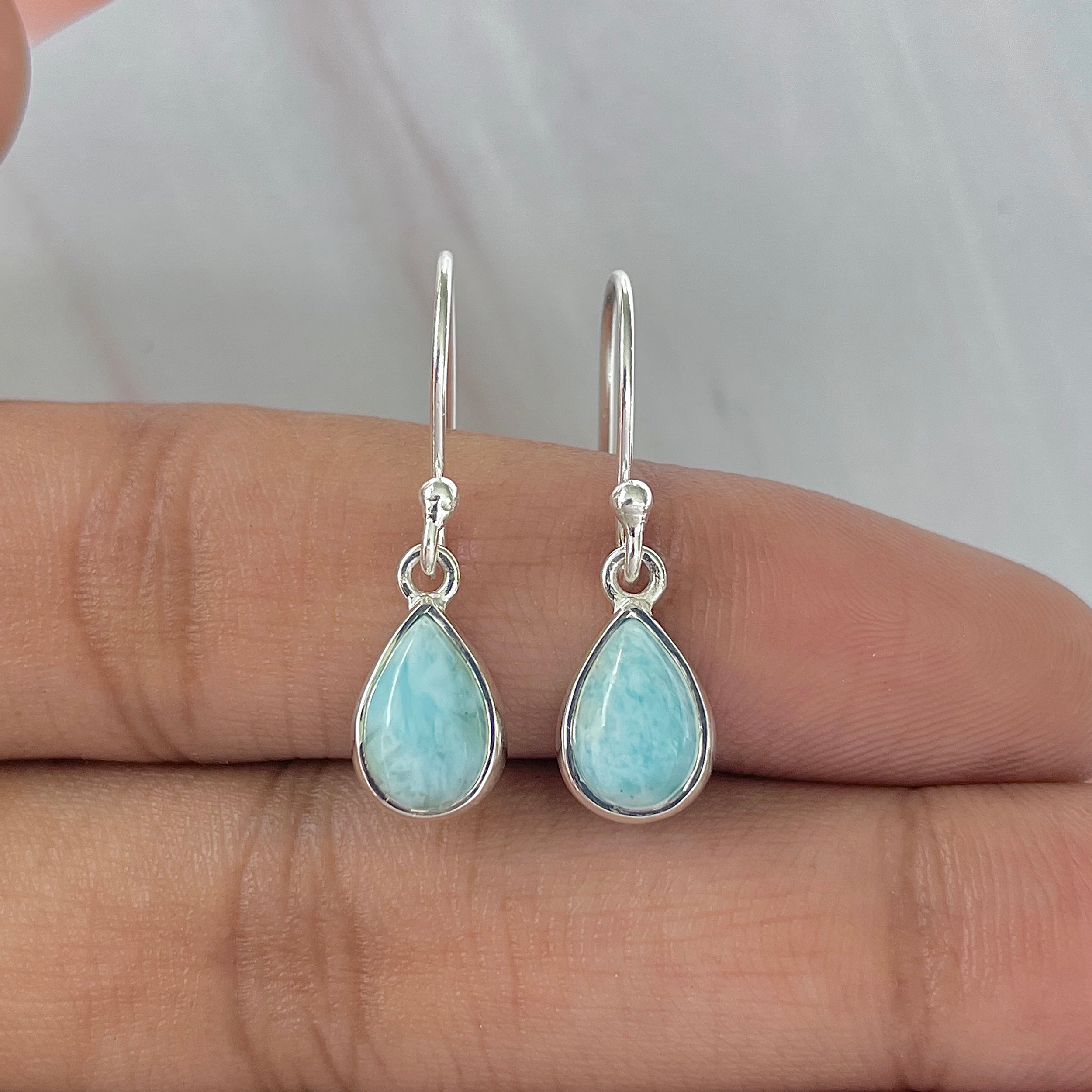 Larimar Earring-(LAR-E-907.)