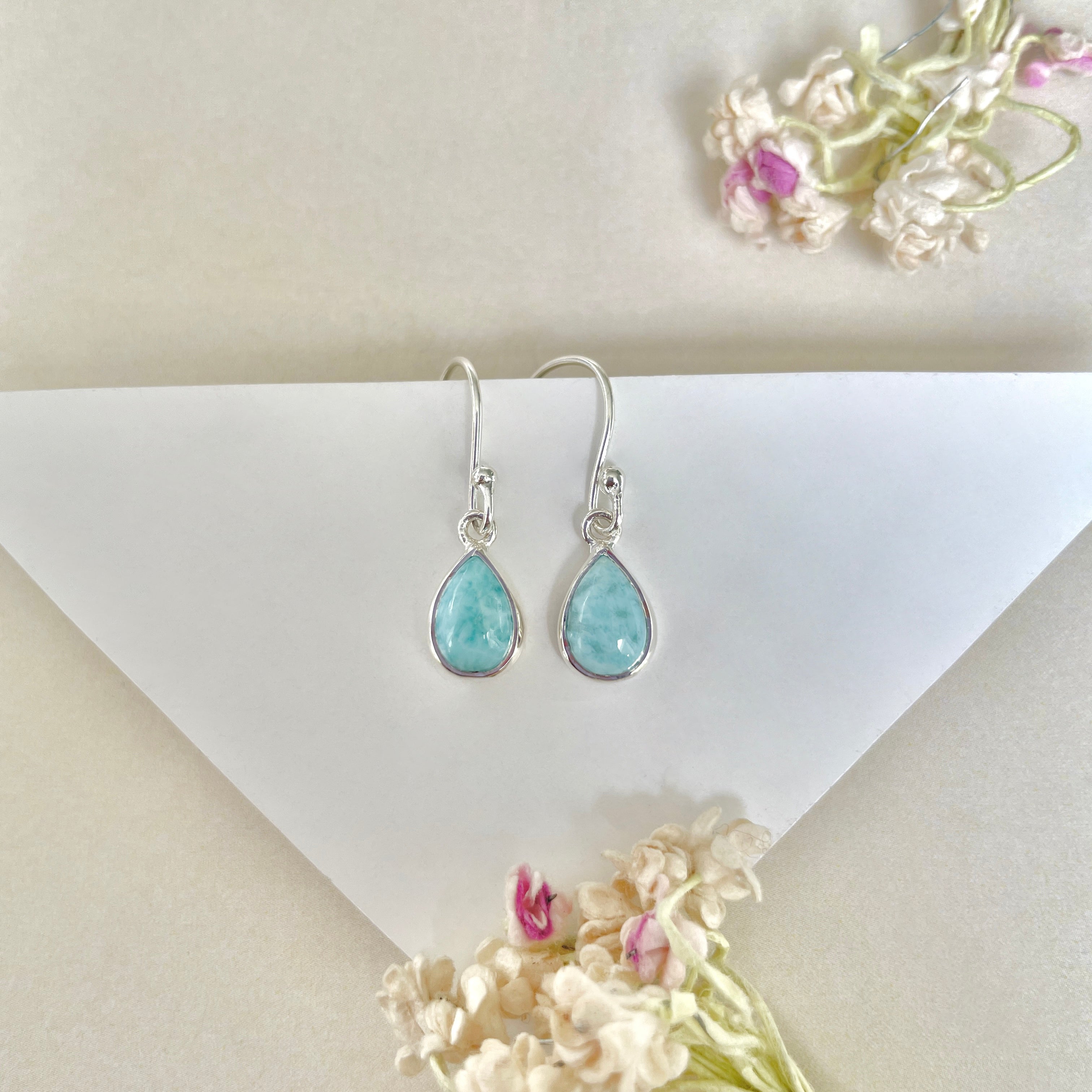 Larimar Earring-(LAR-E-908.)