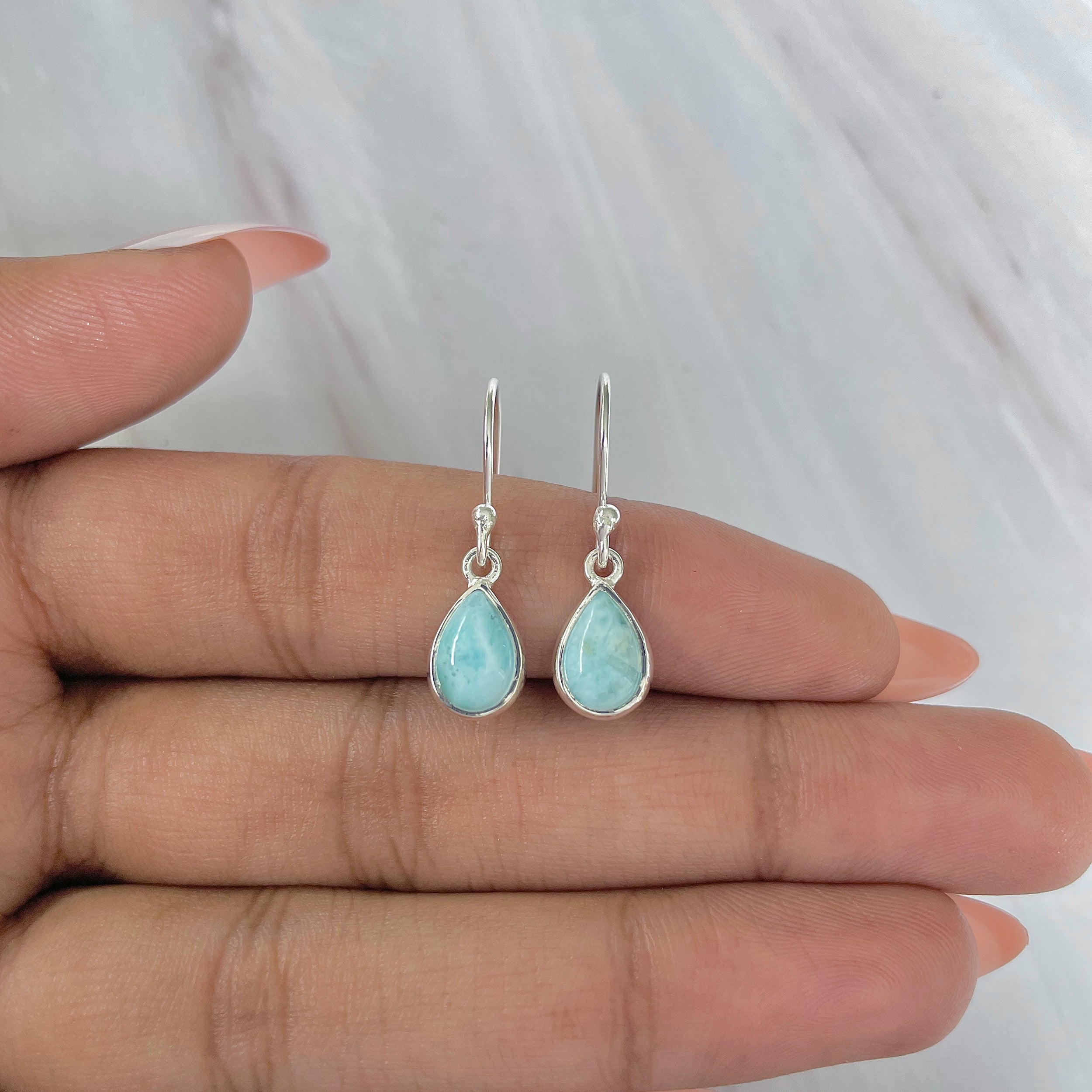Larimar Earring-(LAR-E-909.)
