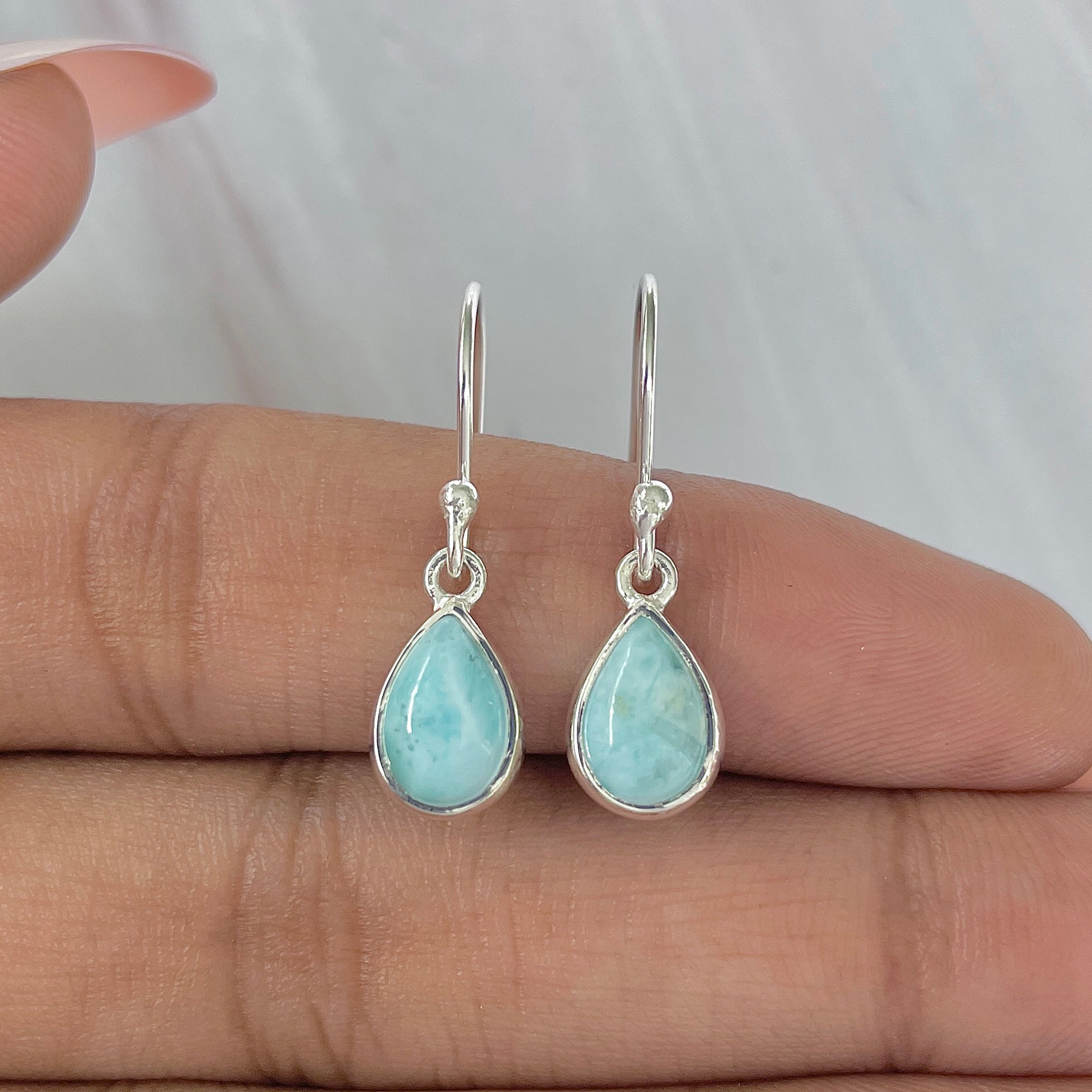 Larimar Earring-(LAR-E-909.)
