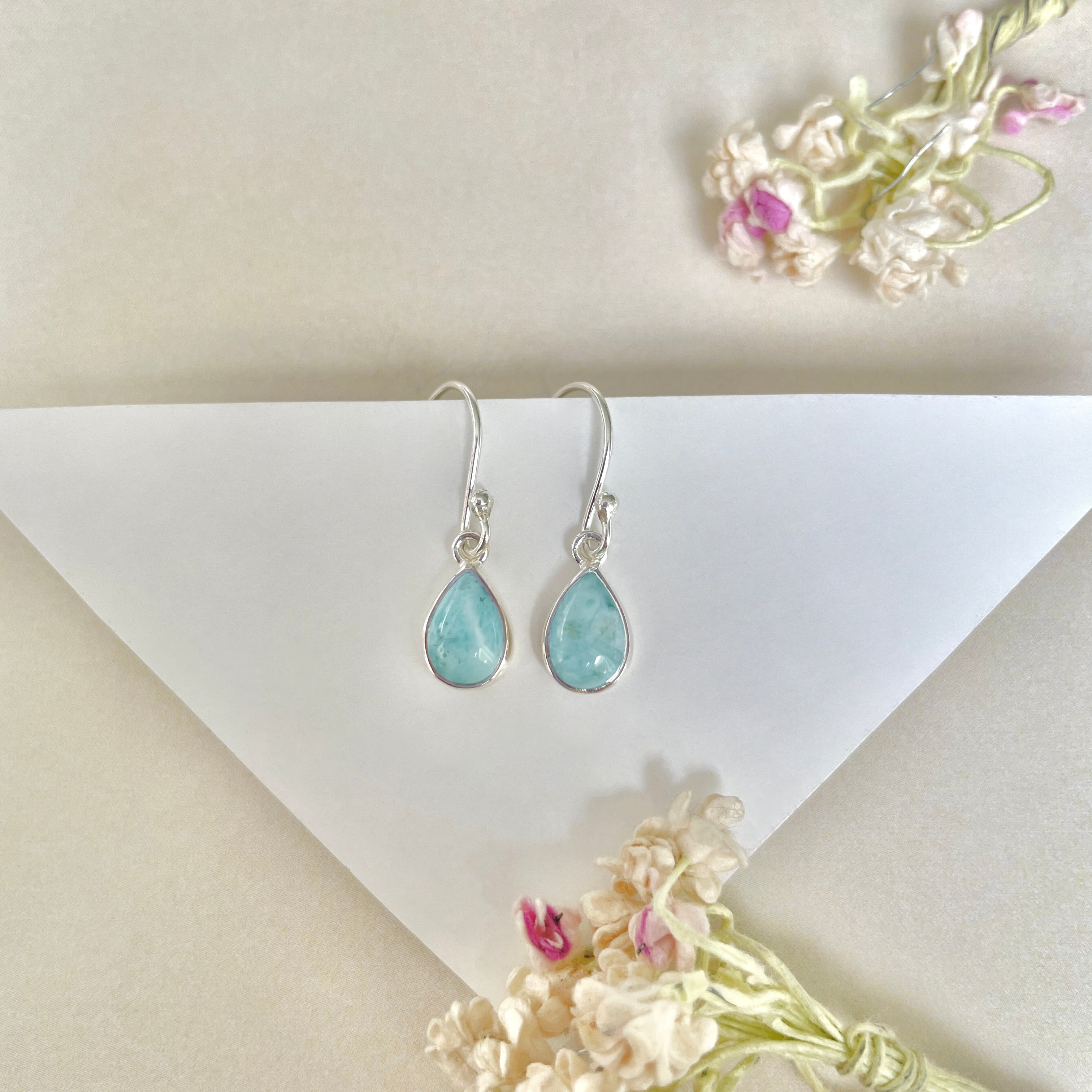 Larimar Earring-(LAR-E-909.)