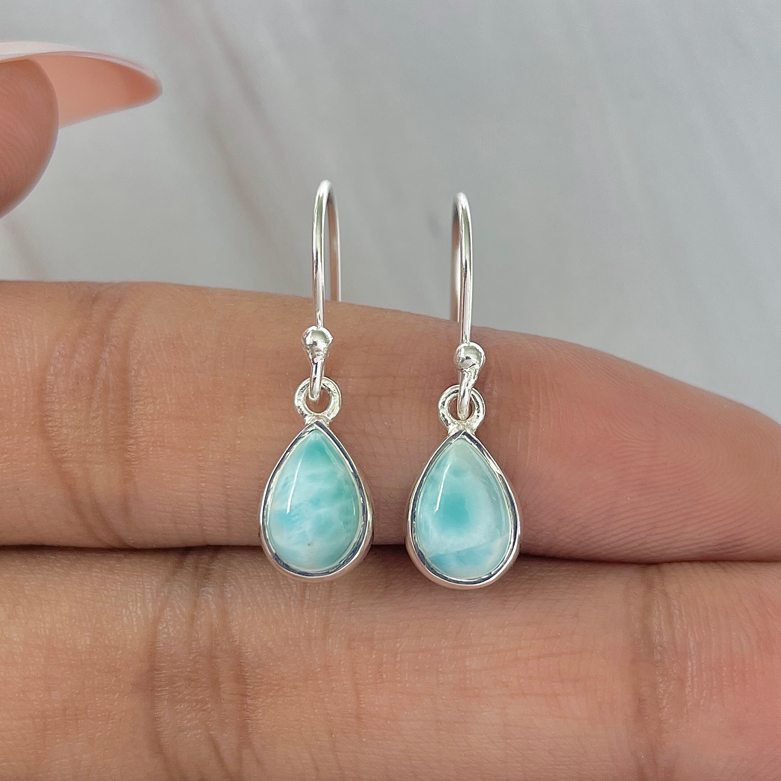 Larimar Earring-(LAR-E-910.)