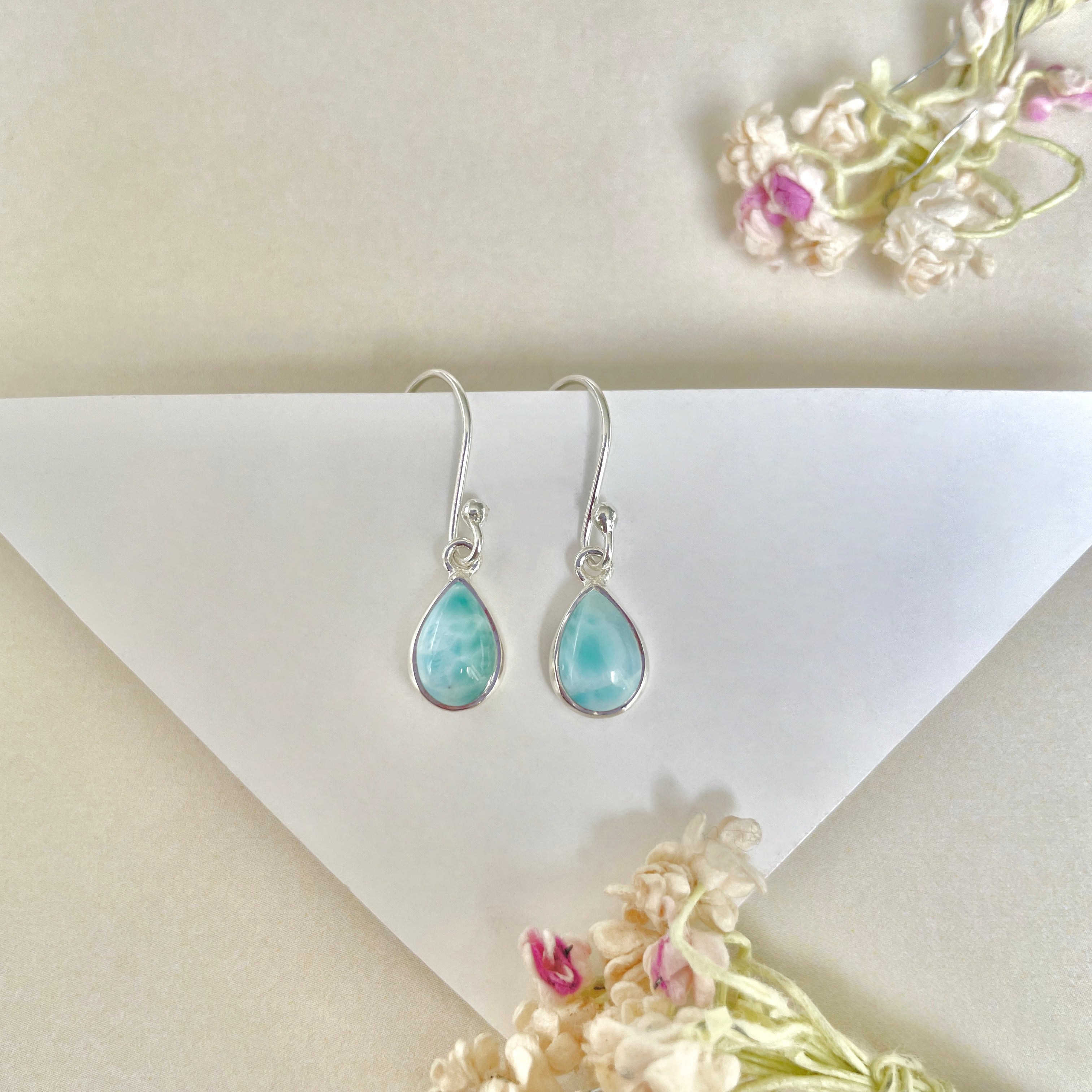 Larimar Earring-(LAR-E-910.)