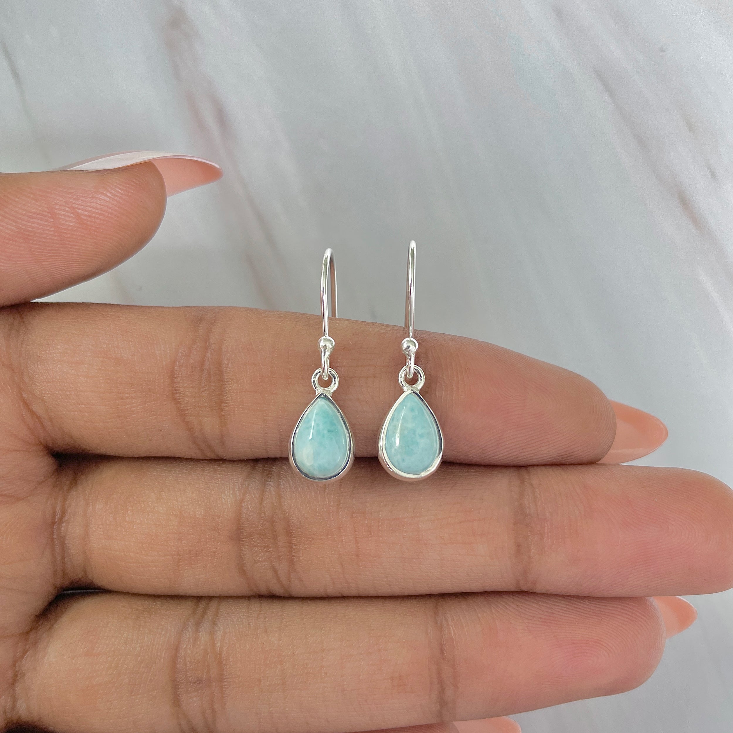 Larimar Earring-(LAR-E-911.)