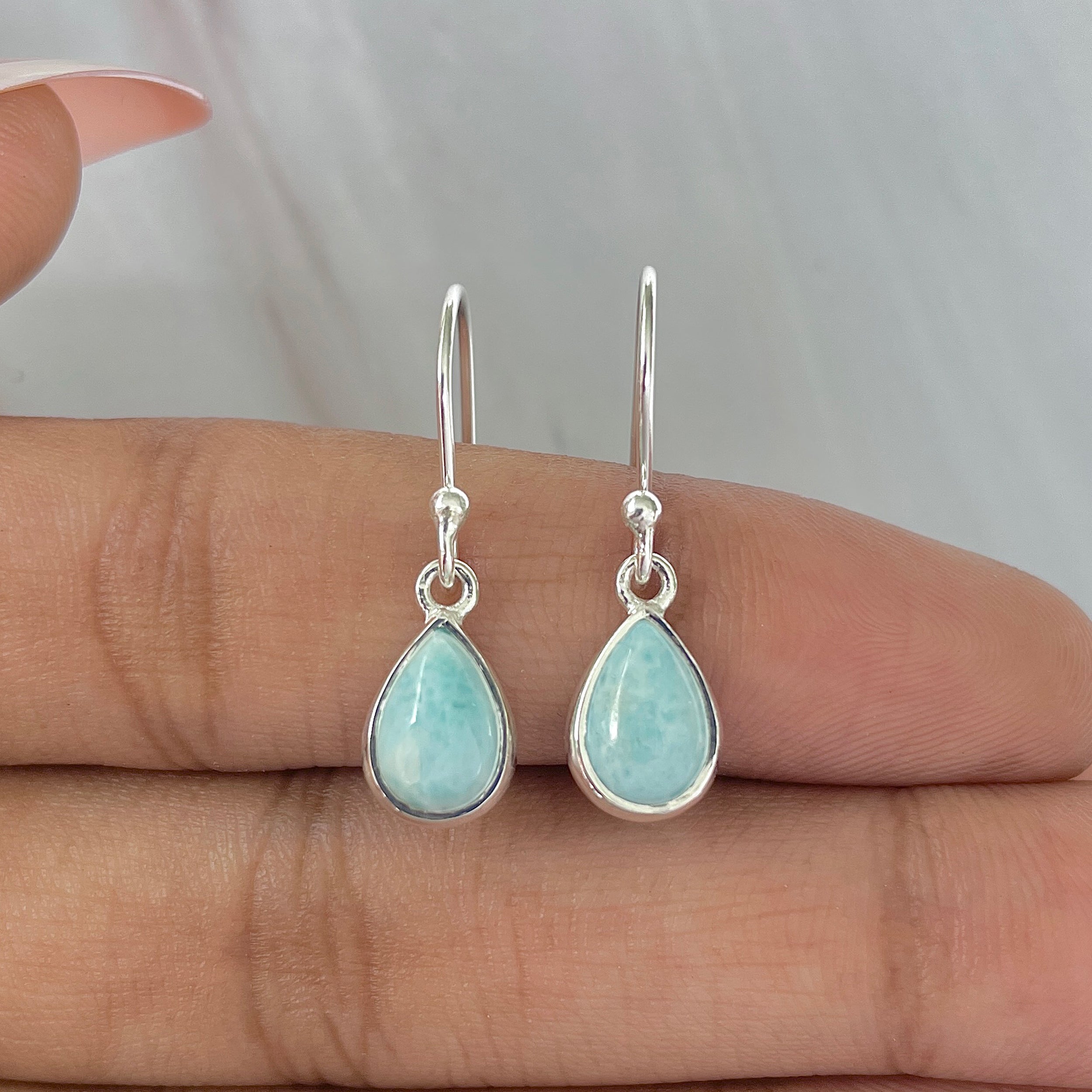 Larimar Earring-(LAR-E-911.)