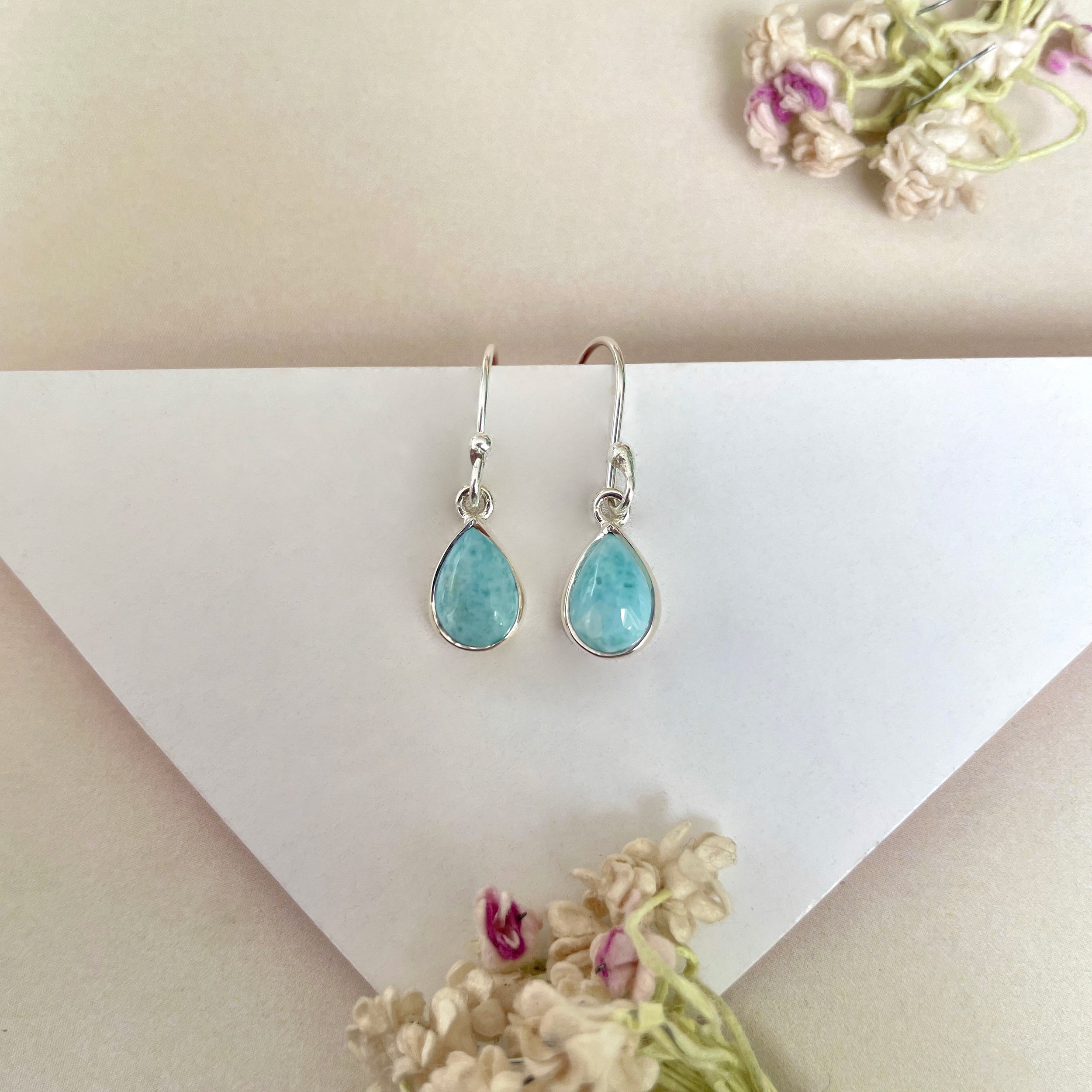 Larimar Earring-(LAR-E-911.)