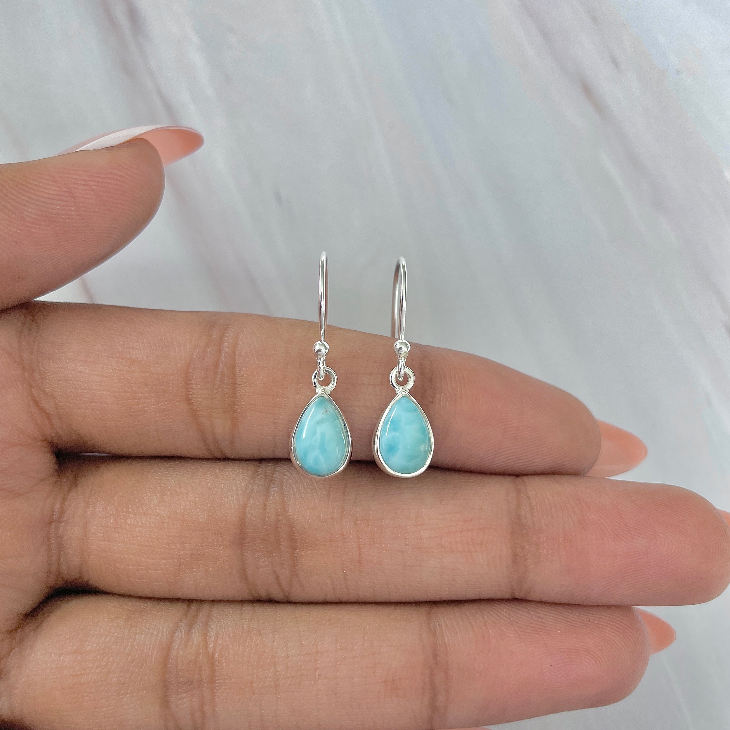 Larimar Earring-(LAR-E-912.)